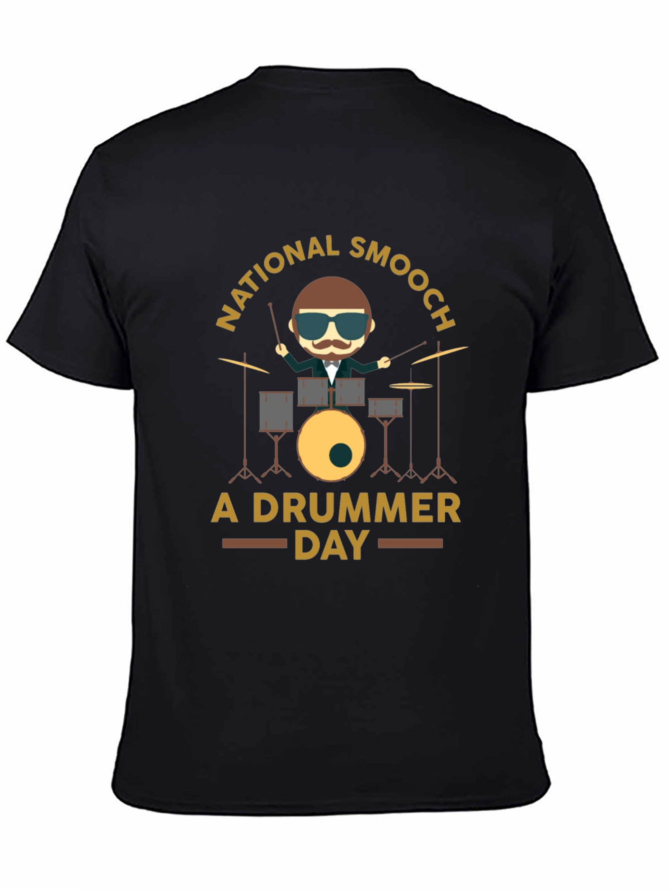 Black National Smooch A Drummer Day Graphic Tee view 4