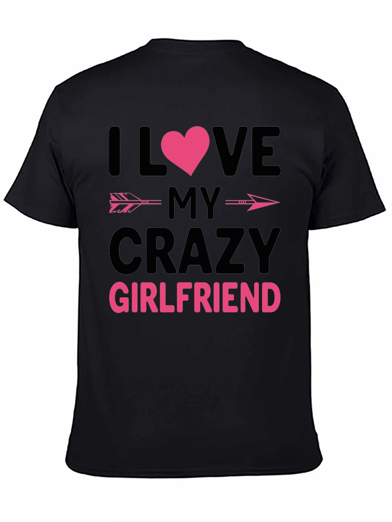 Black Crazy Girlfriend Graphic Tee view 4