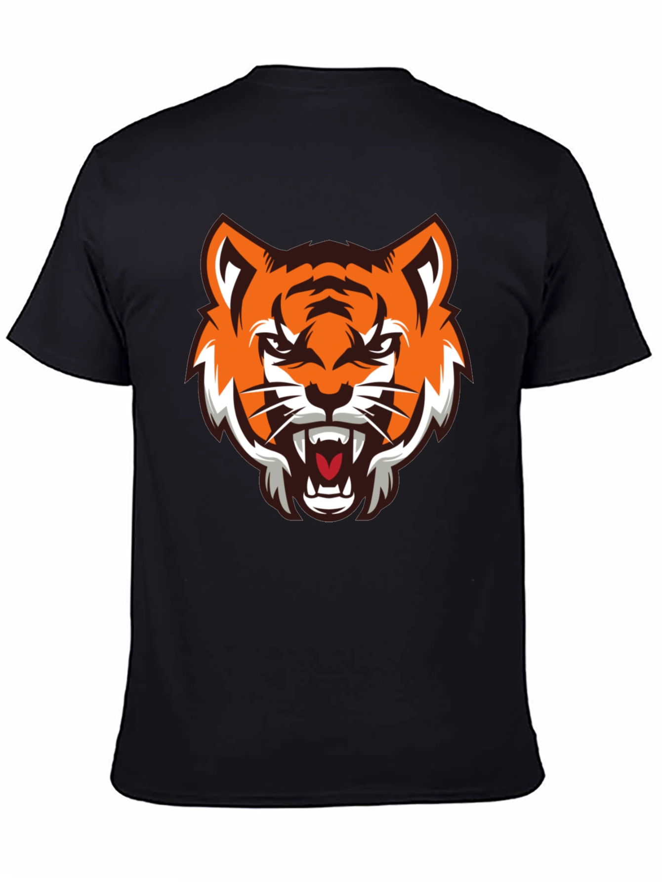 Black Bold Tiger Graphic Tee - Fierce Style view 4