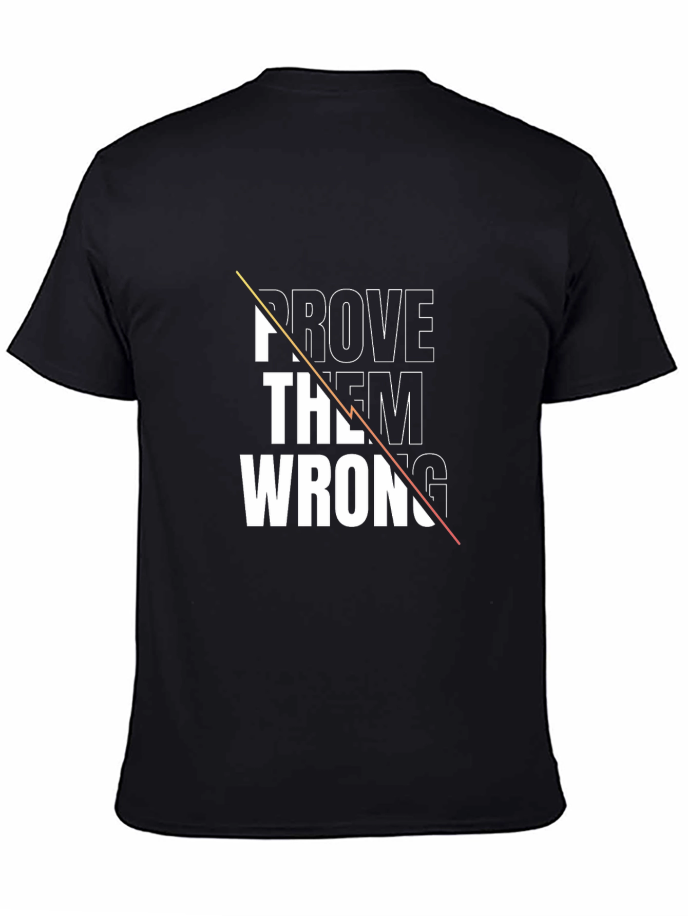 Black Prove Them Wrong Graphic Tee - Black view 4