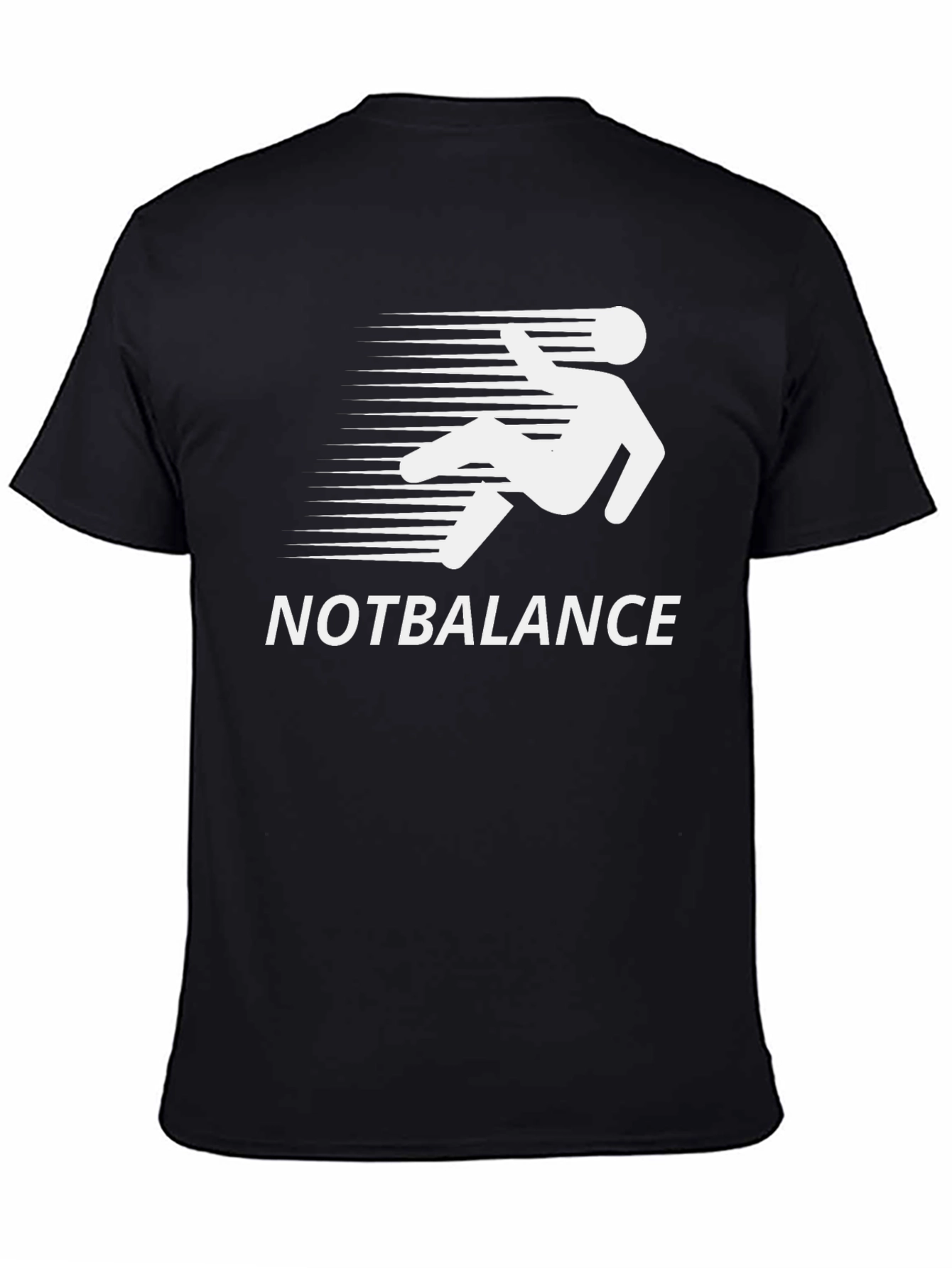 Black Not Balance Black T-Shirt Funny Design view 4