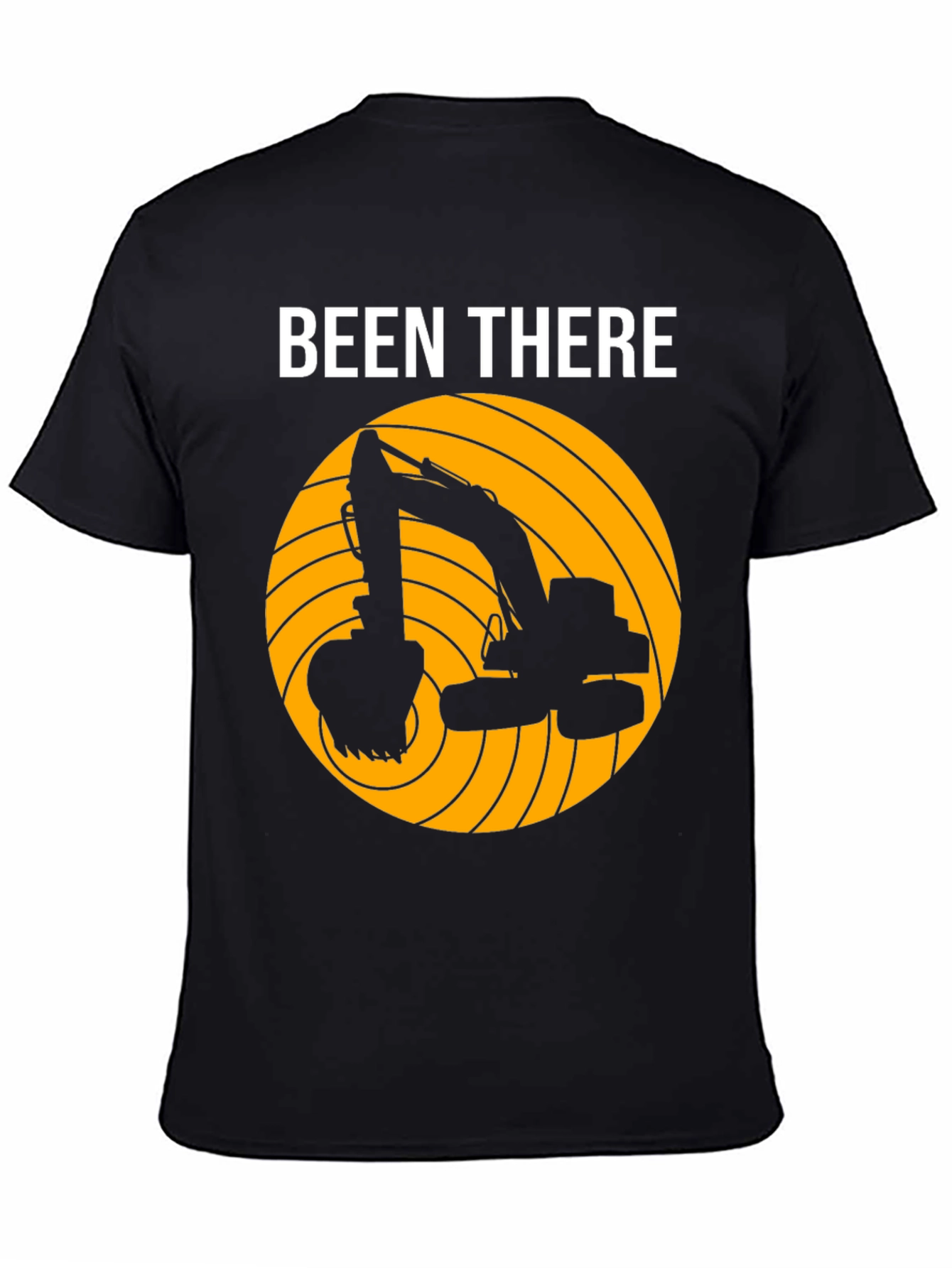 Black Been There Excavator T-Shirt - Construction Worker Gift view 4
