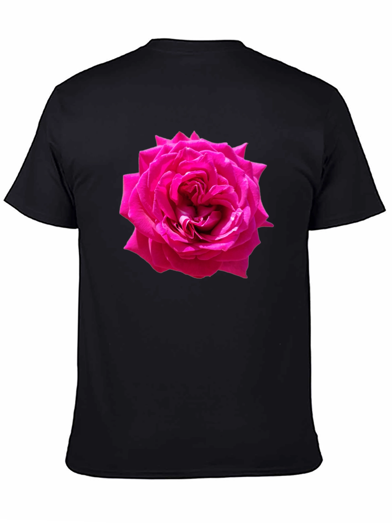 Black Rose Graphic T-Shirt - Black Casual Tee view 4