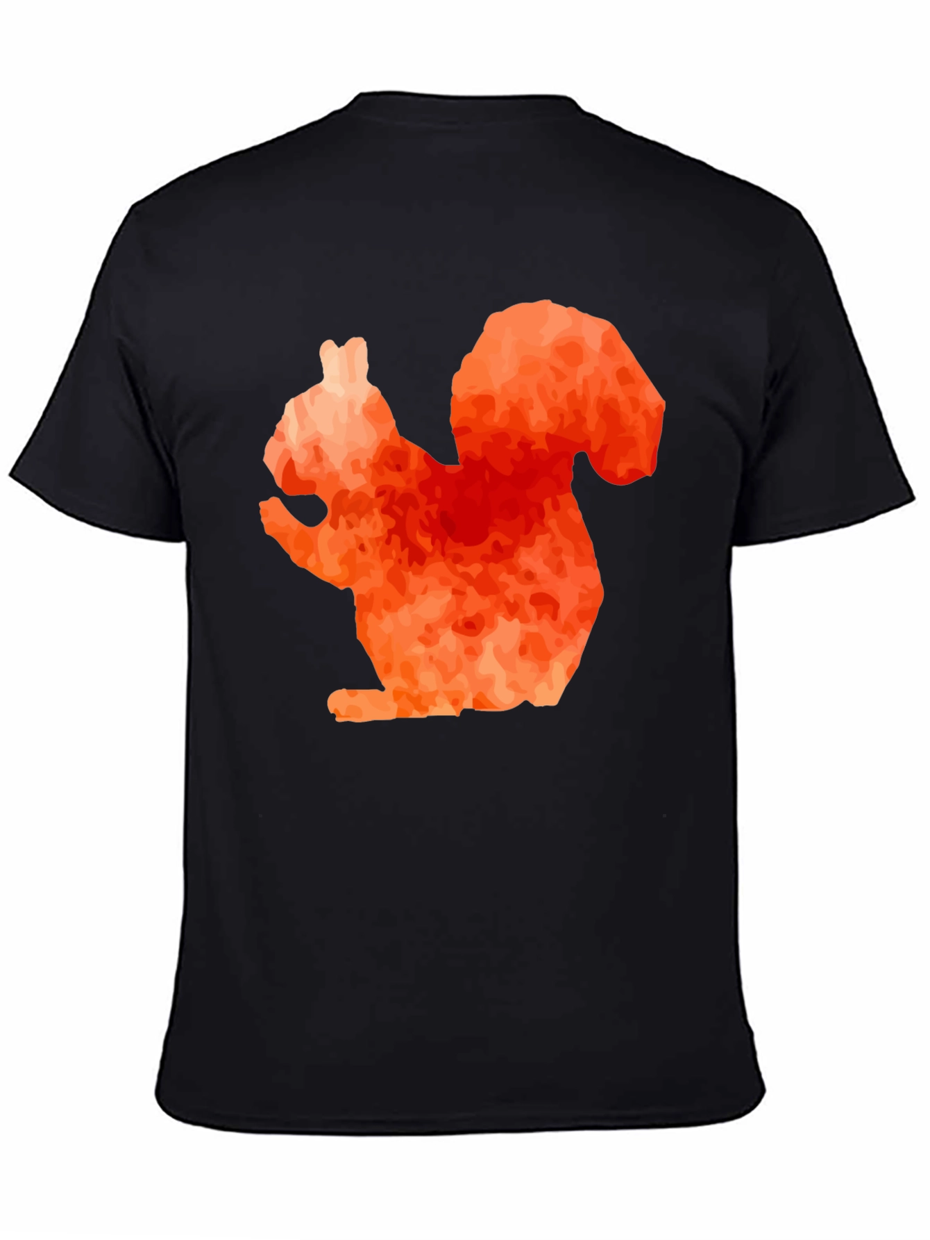 Black Squirrel Graphic Tee - Unique Orange Design view 4
