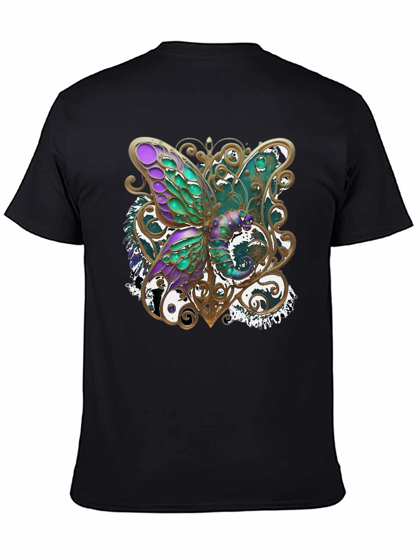 Black Butterfly Graphic Tee - Stylish & Unique Design view 4