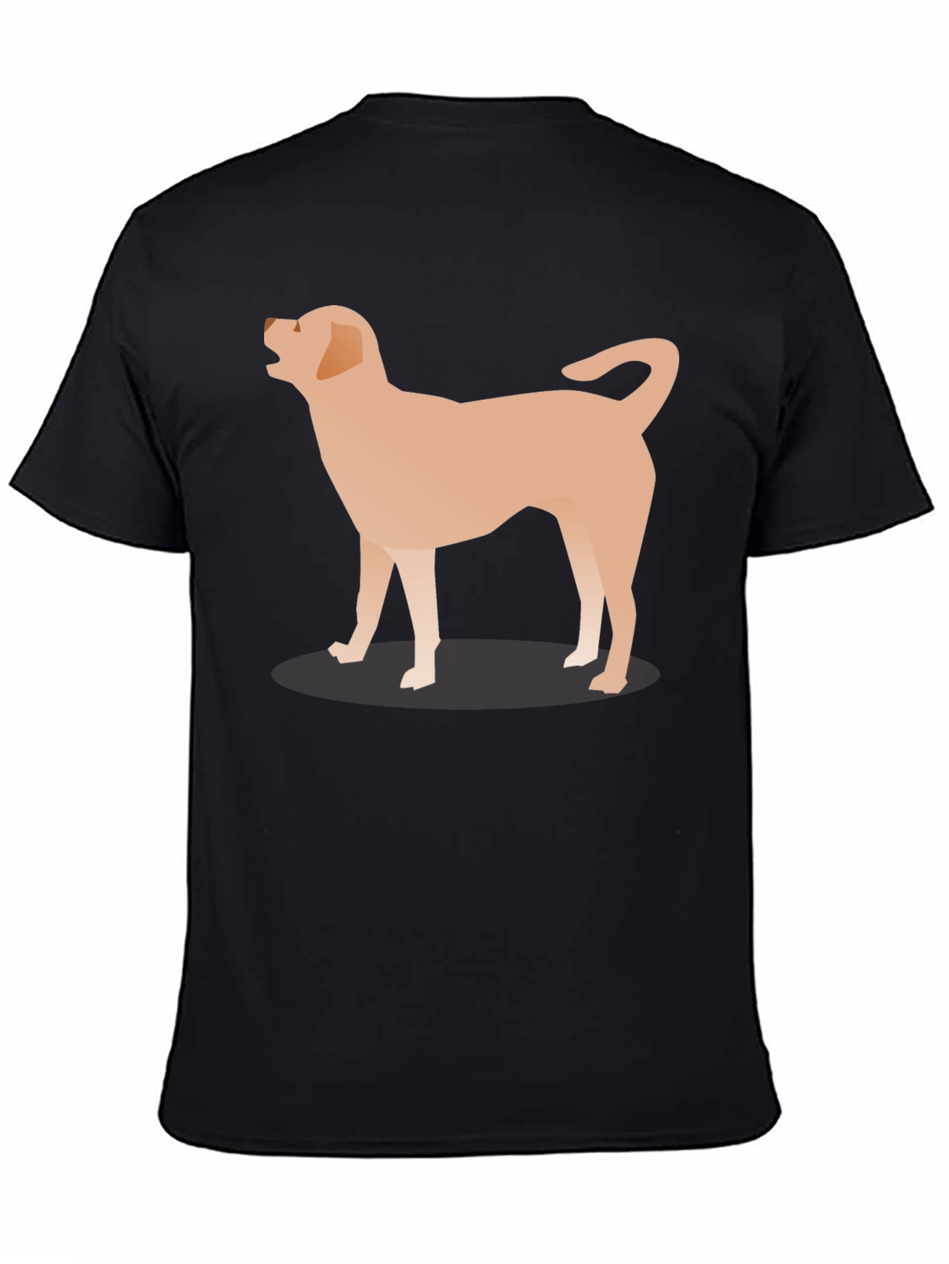 Black Dog Graphic Tee - Casual Black T-Shirt view 4
