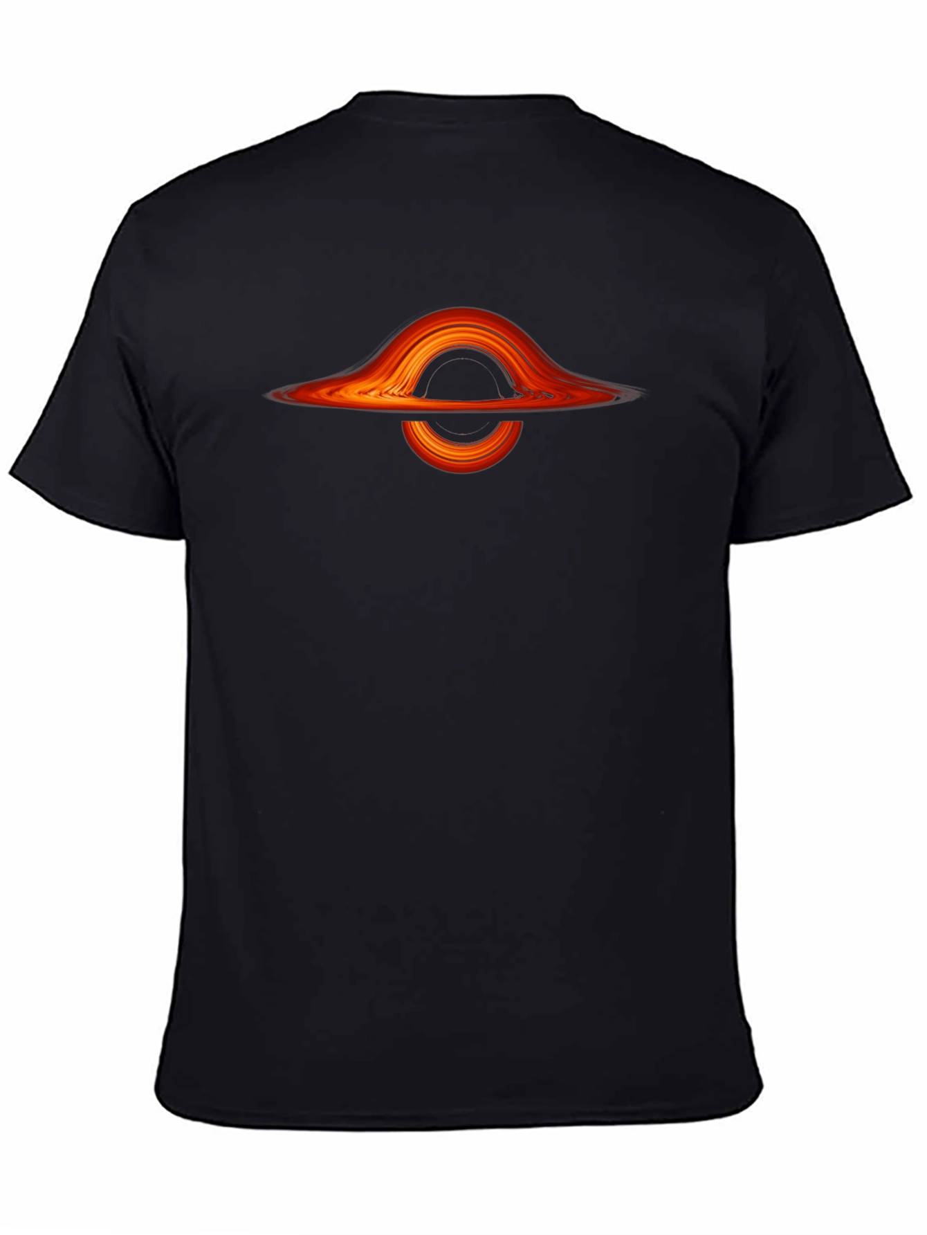Black Black Hole Graphic Print T-Shirt view 4