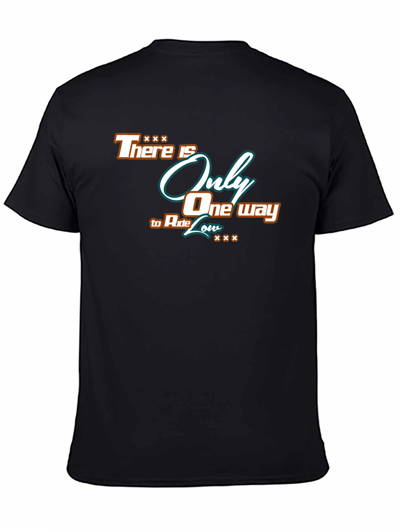 Black Ride Low Graphic T-Shirt - Stylish Cotton Tee view 4