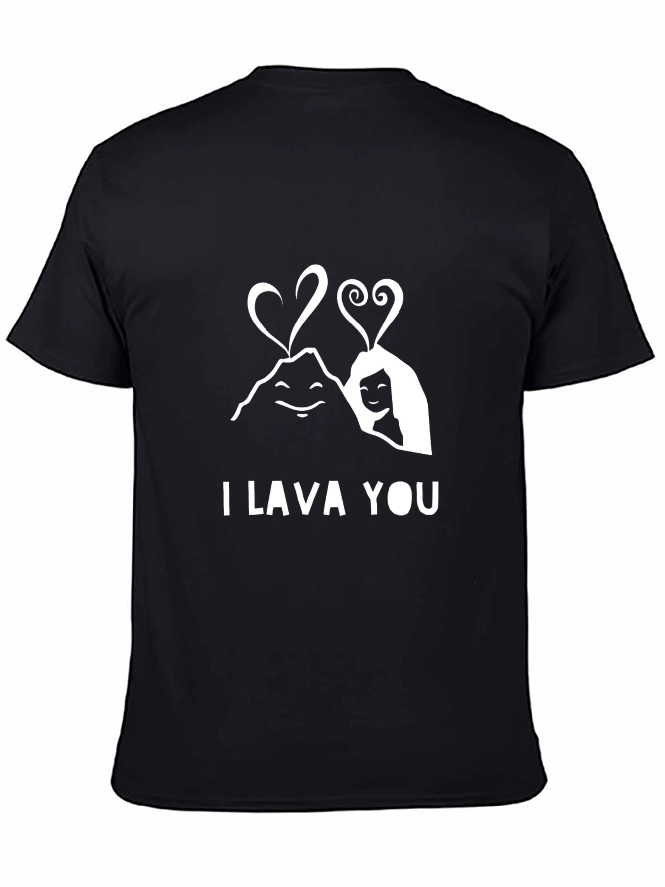 Black I Lava You Graphic Tee - Cute Couple T-Shirt view 4