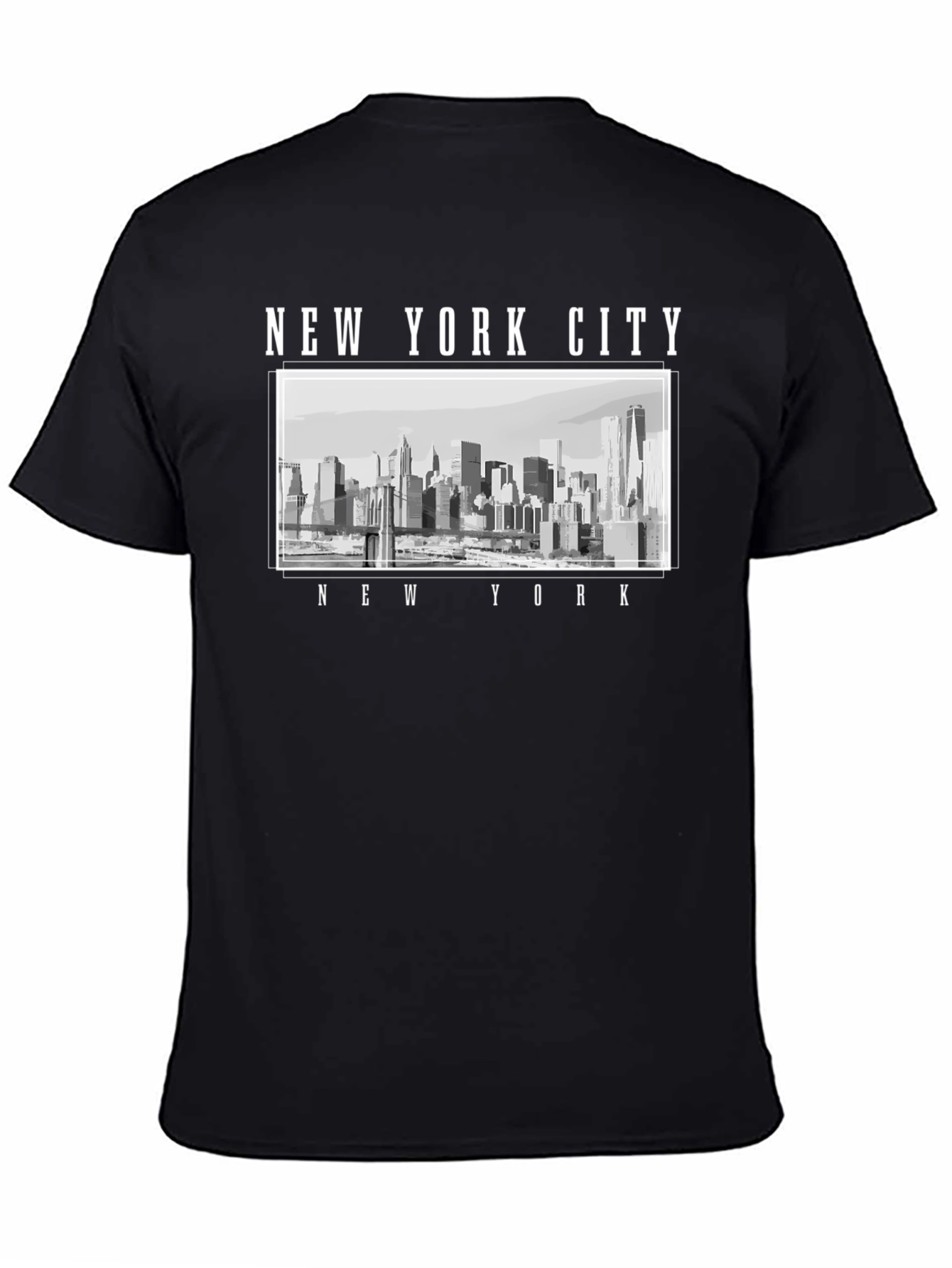 Black New York City Graphic Tee view 4