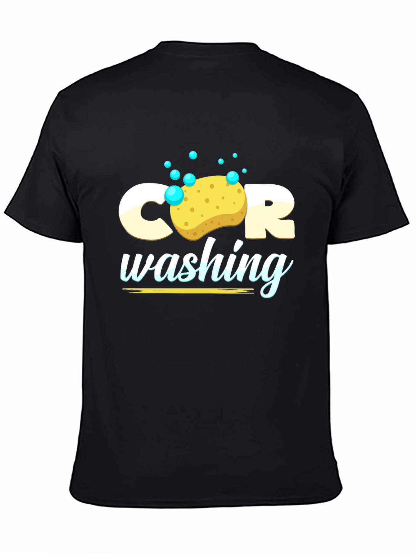 Black Car Wash Graphic Tee - Black T-Shirt view 4