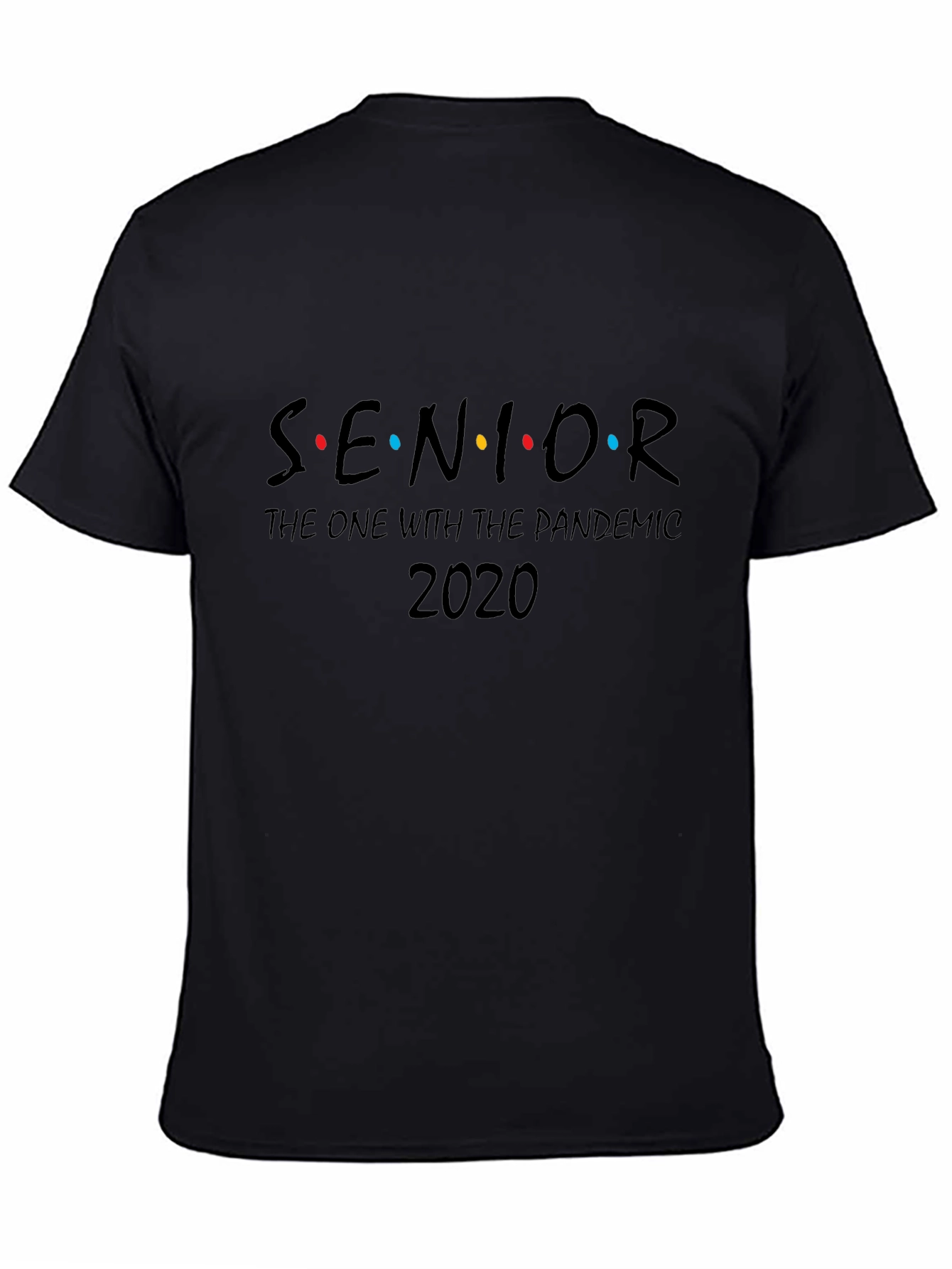 Black Senior 2020 Pandemic Graphic Tee view 4