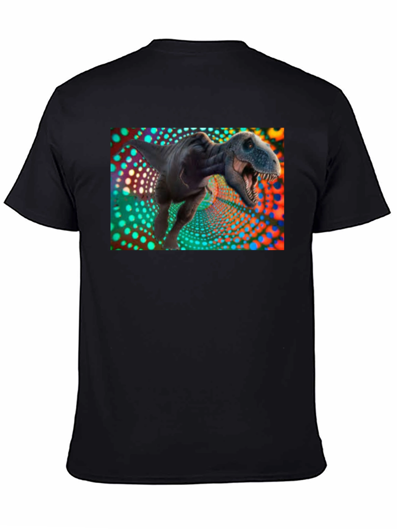 Black Dinosaur T-Shirt - Black view 4