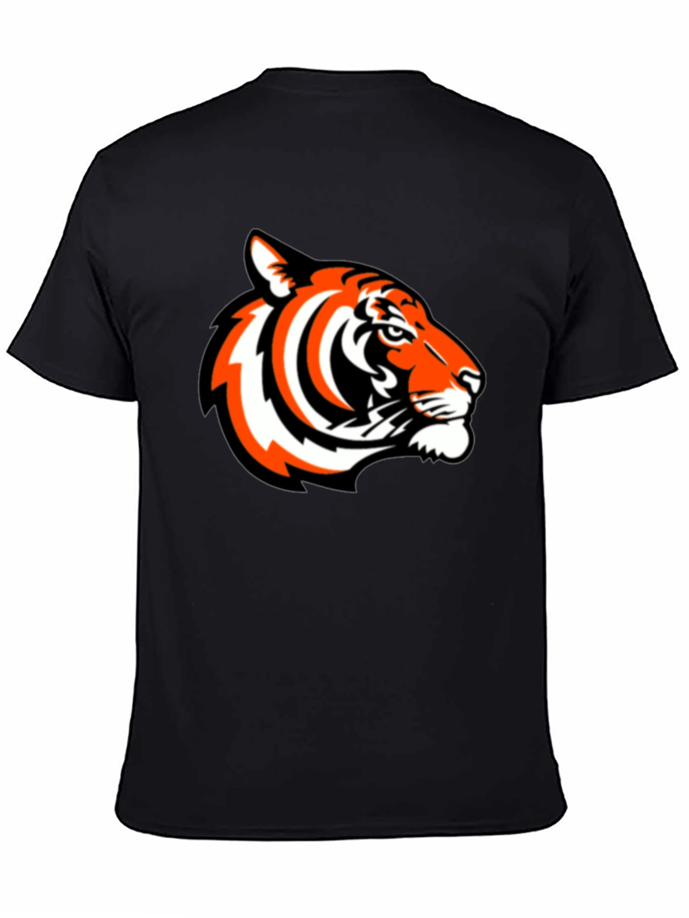 Black Bold Tiger Graphic Tee - Black Casual Comfort view 4