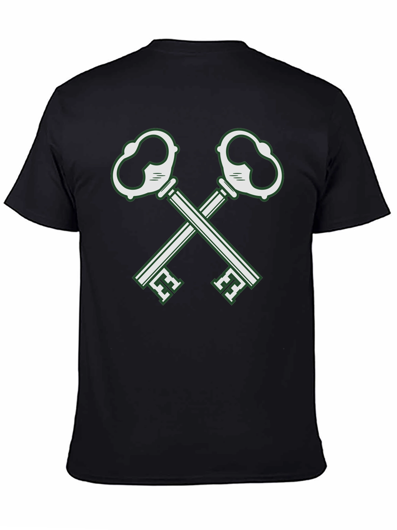 Black Crossed Keys Graphic T-Shirt view 4