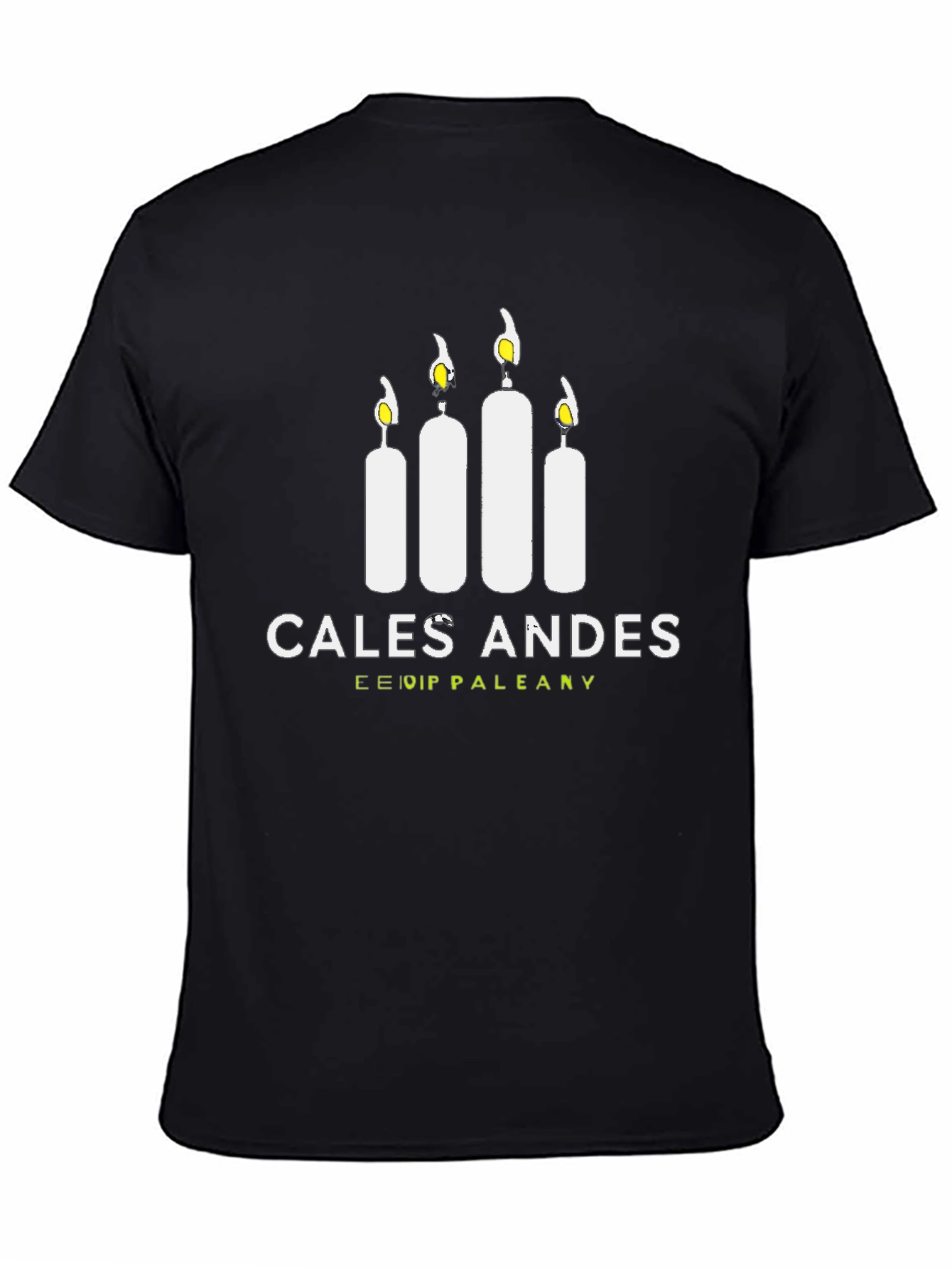 Black Cales Andes Graphic Tee - Soft Cotton Blend T-Shirt view 4