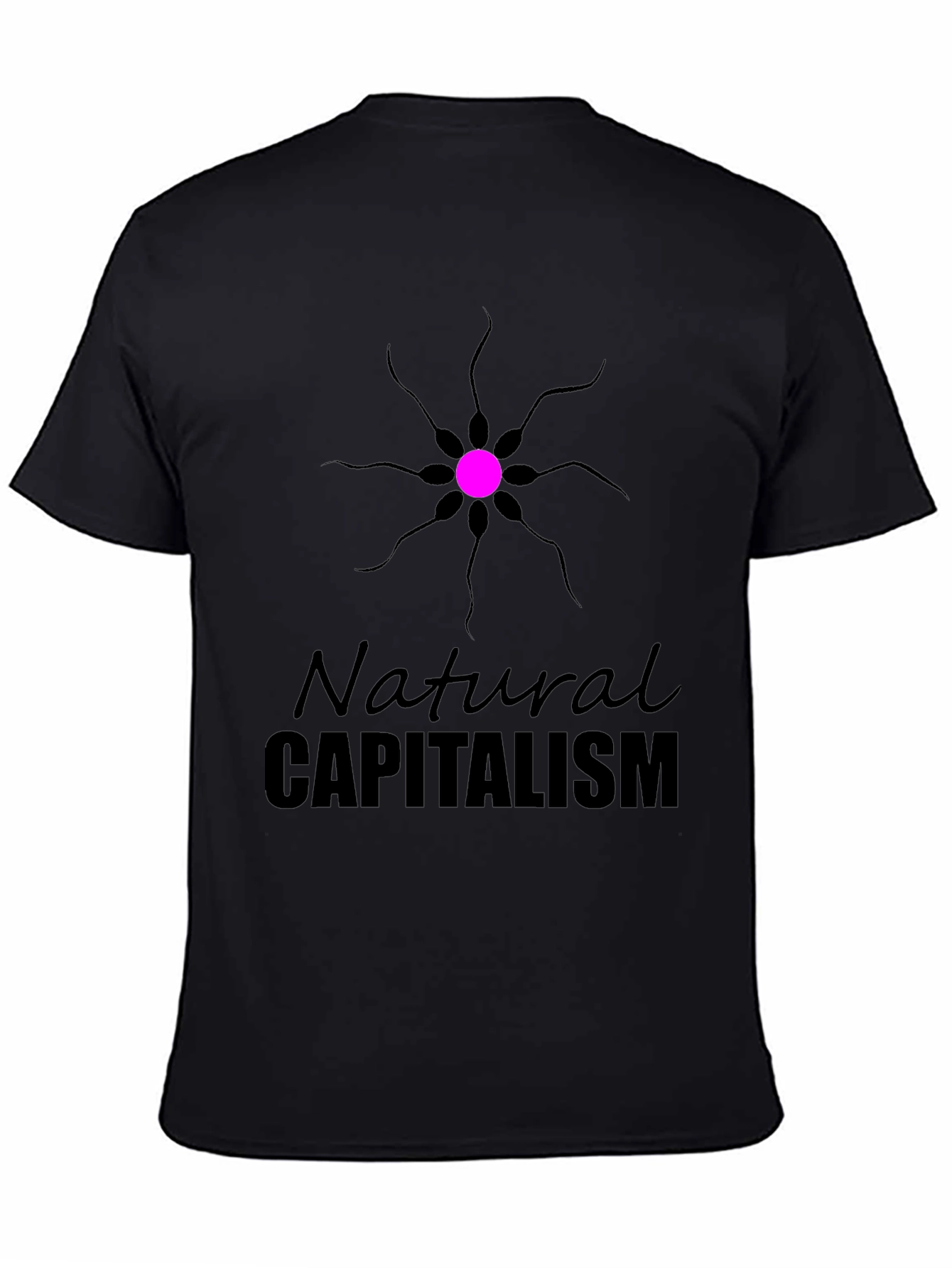 Black Natural Capitalism Graphic Tee view 4