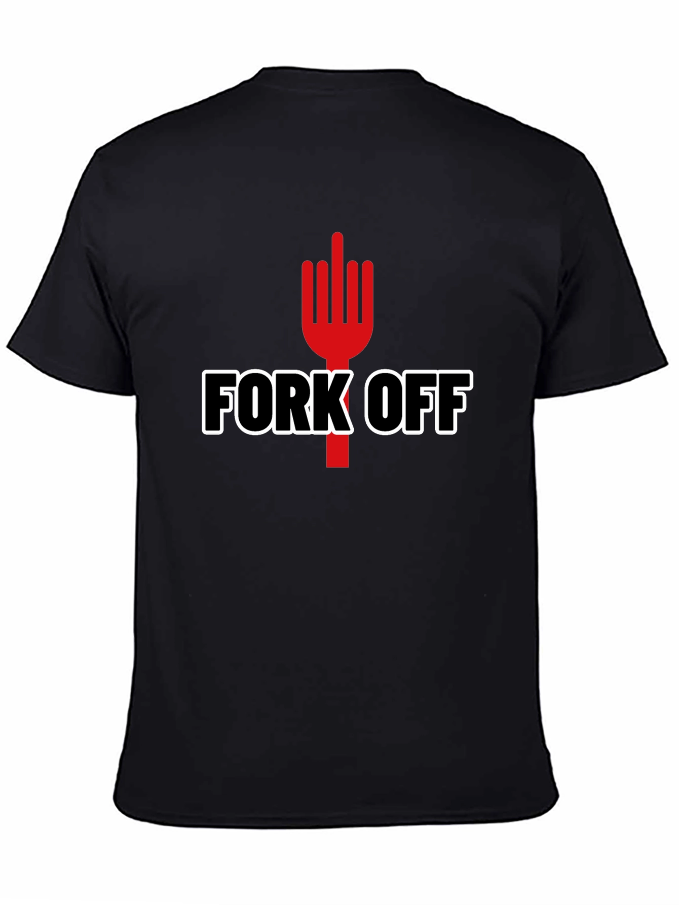 Black Fork Off Graphic Tee view 4