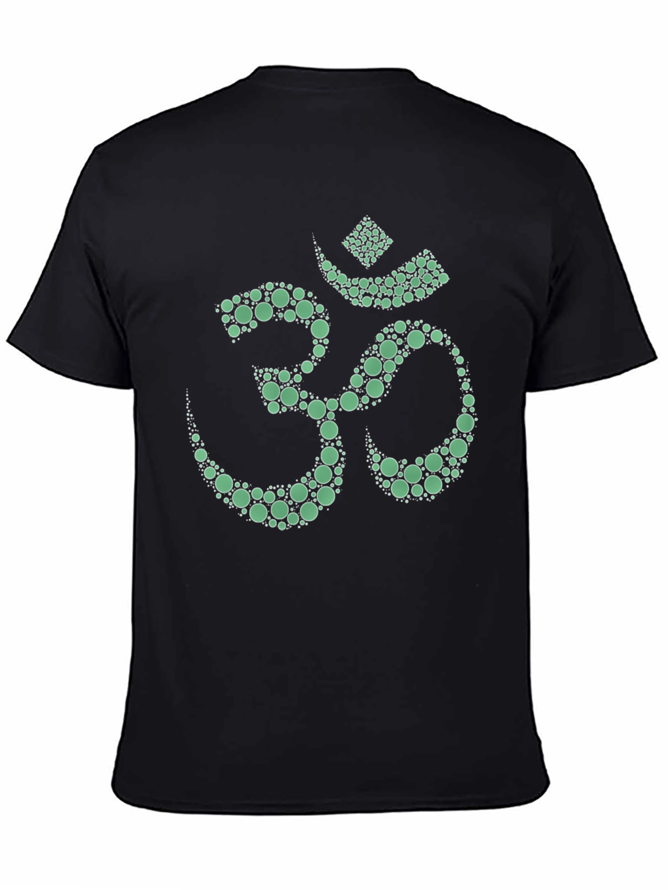 Black Om Symbol T-Shirt - Spiritual Graphic Tee view 4