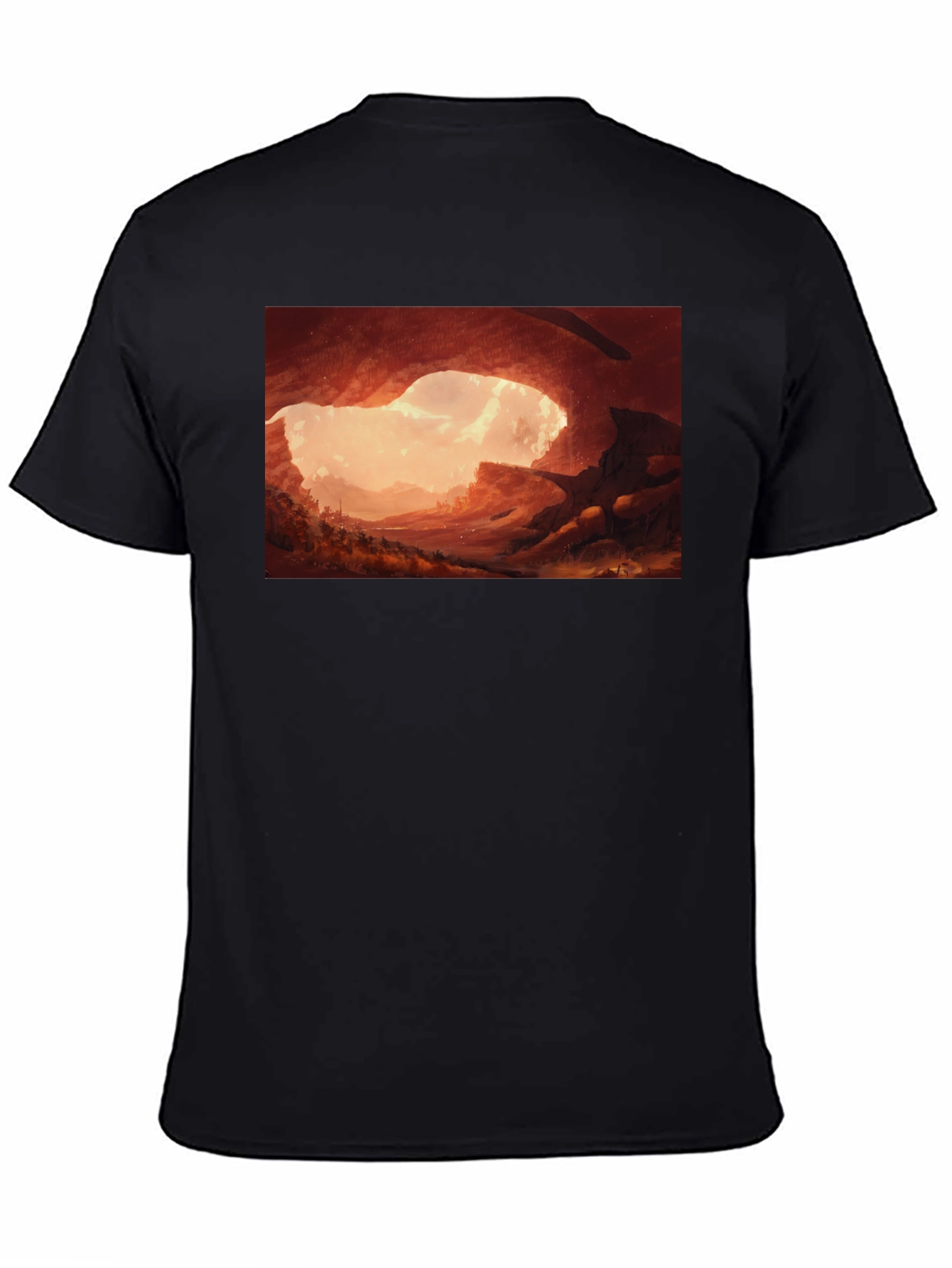 Black Cave Entrance Graphic Tee - Stylish Comfort view 4