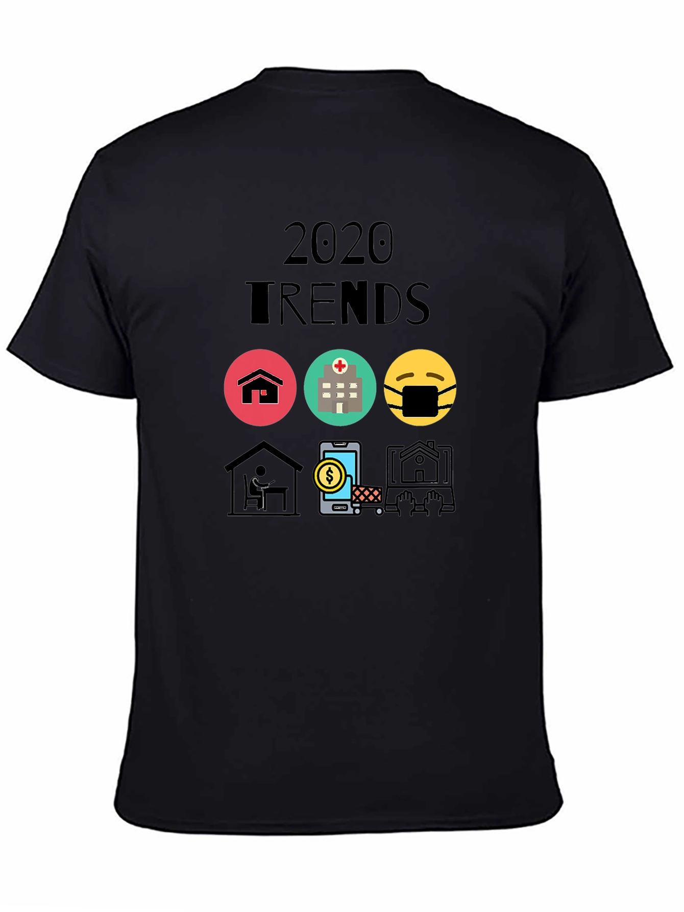 Black 2020 Trends Graphic Tee - Trendy and Unique view 4