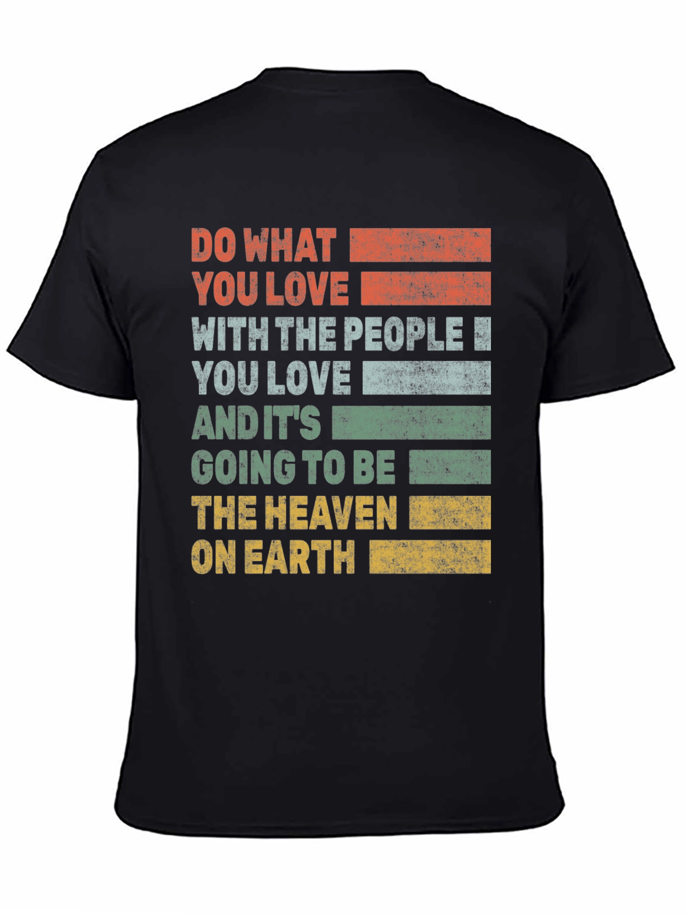 Black Retro Graphic Tee - Do What You Love view 4