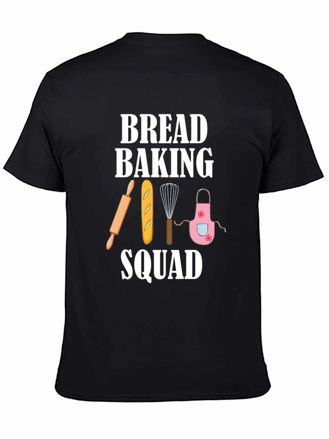 Black Bread Baking Squad T-Shirt - Baker Gift view 4