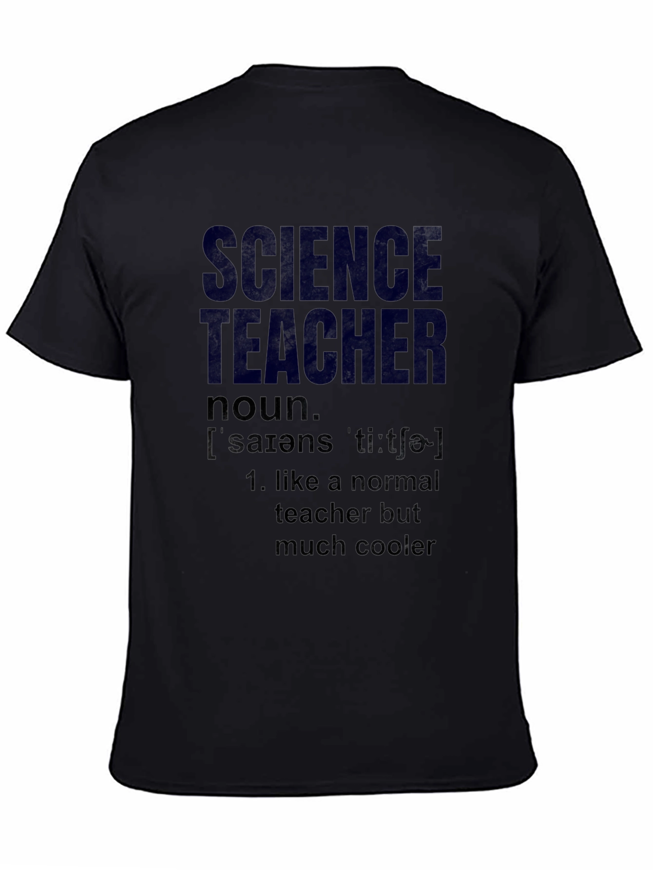 Black Science Teacher Definition T-Shirt - Cool Teacher Gift view 4