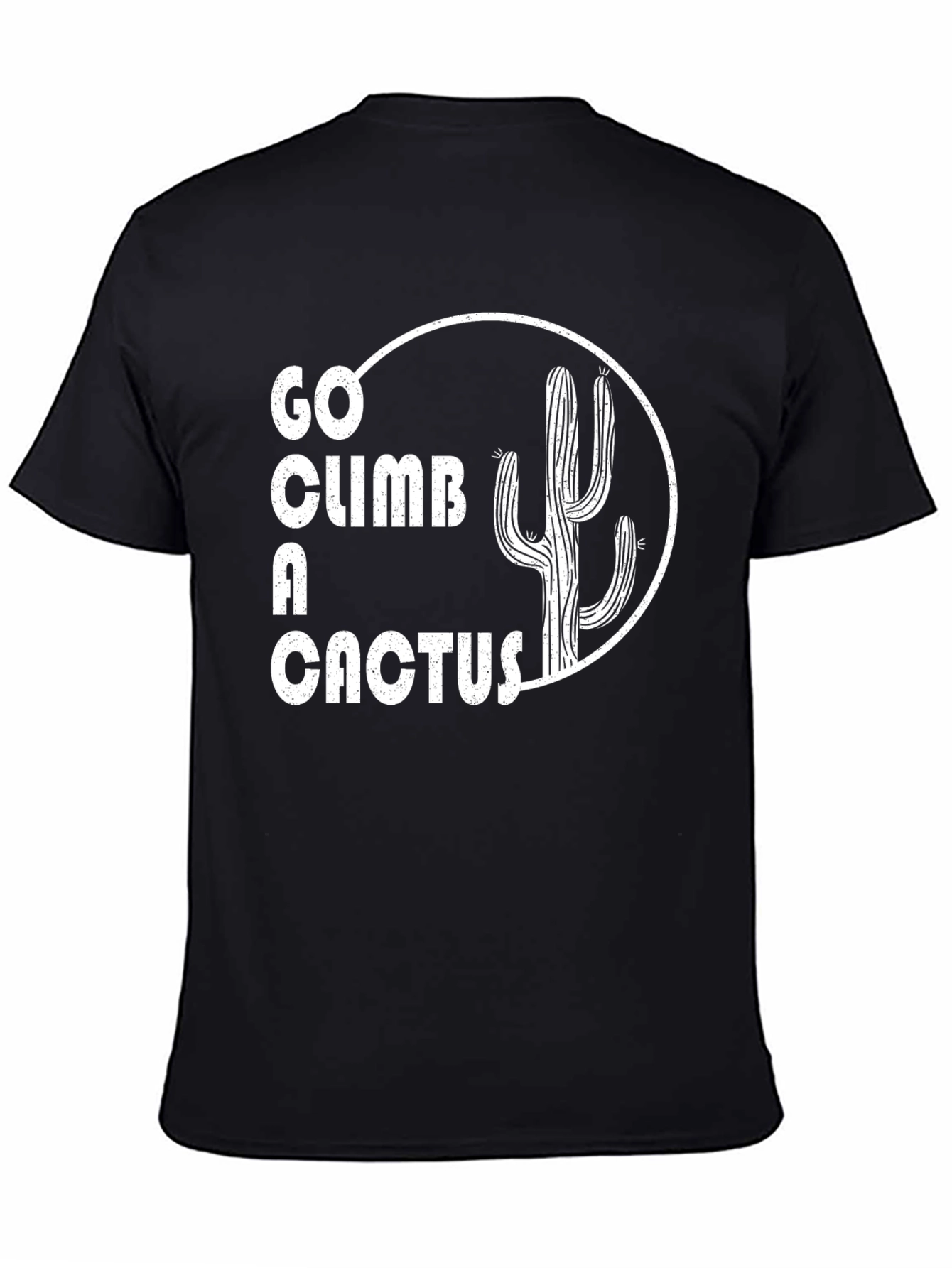 Black Go Climb a Cactus Graphic Tee view 4