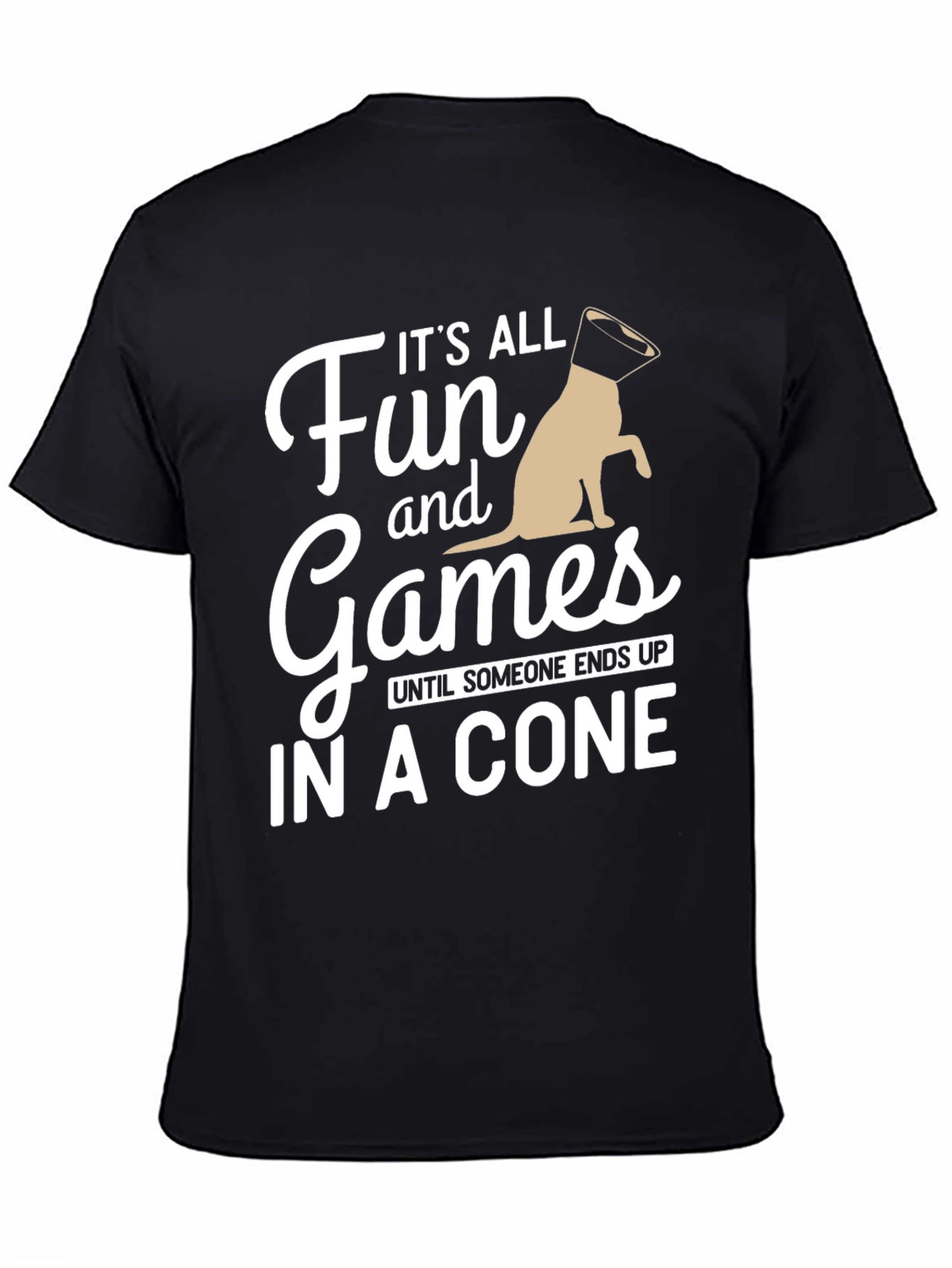 Black It's All Fun and Games T-Shirt view 4