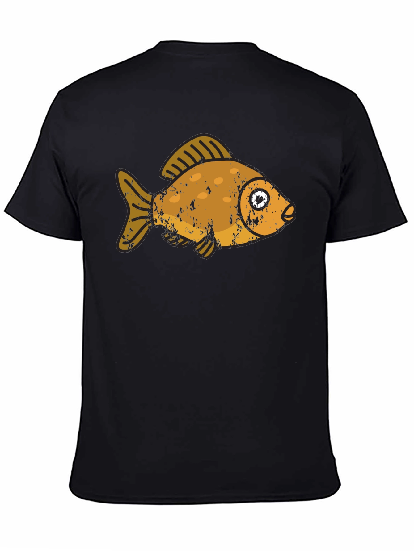 Black Goldfish Graphic Black T-Shirt view 4