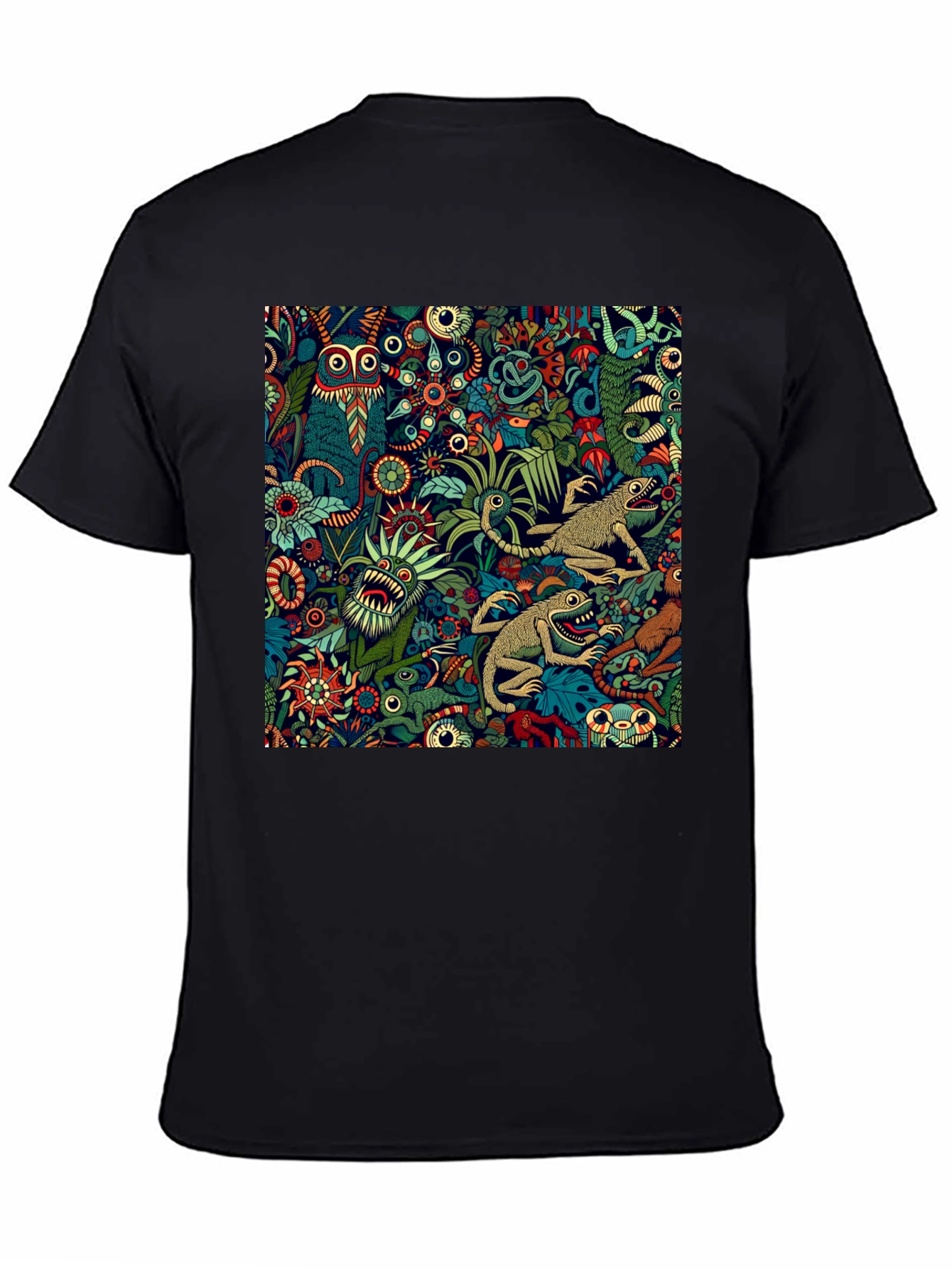 Black Funky Frogs Graphic Tee view 4