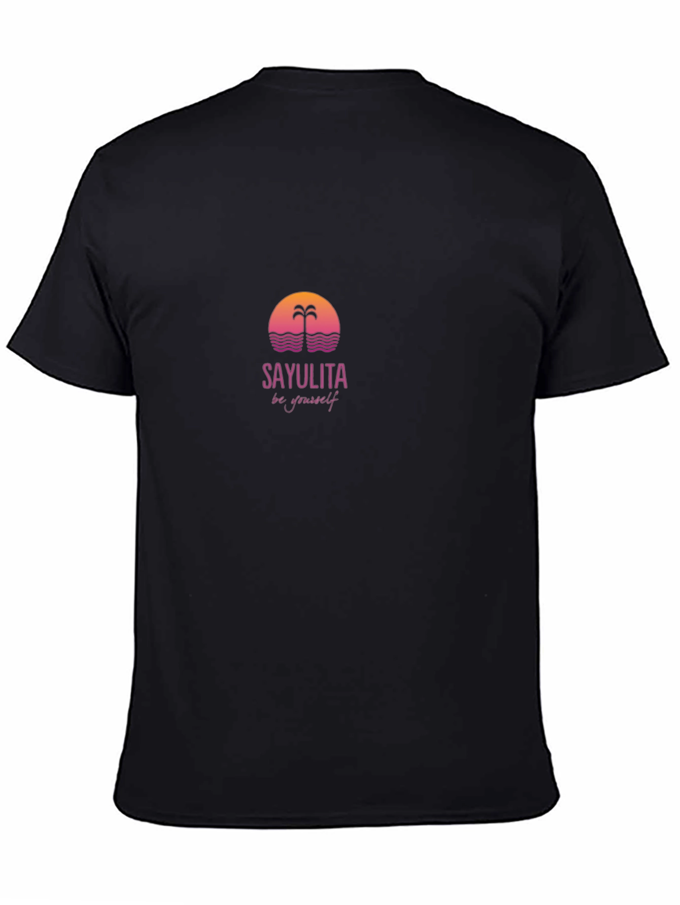 Black Sayulita Sunset Graphic Tee view 4