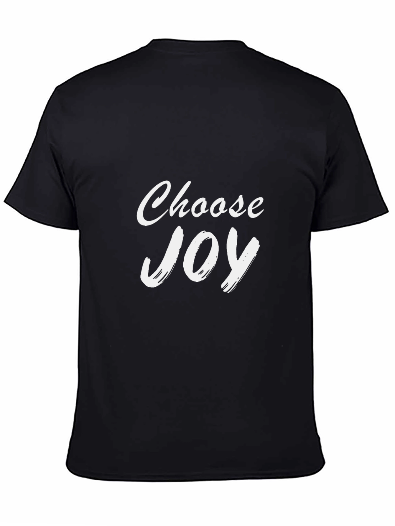 Black Choose Joy T-Shirt - Positive Message Tee view 4