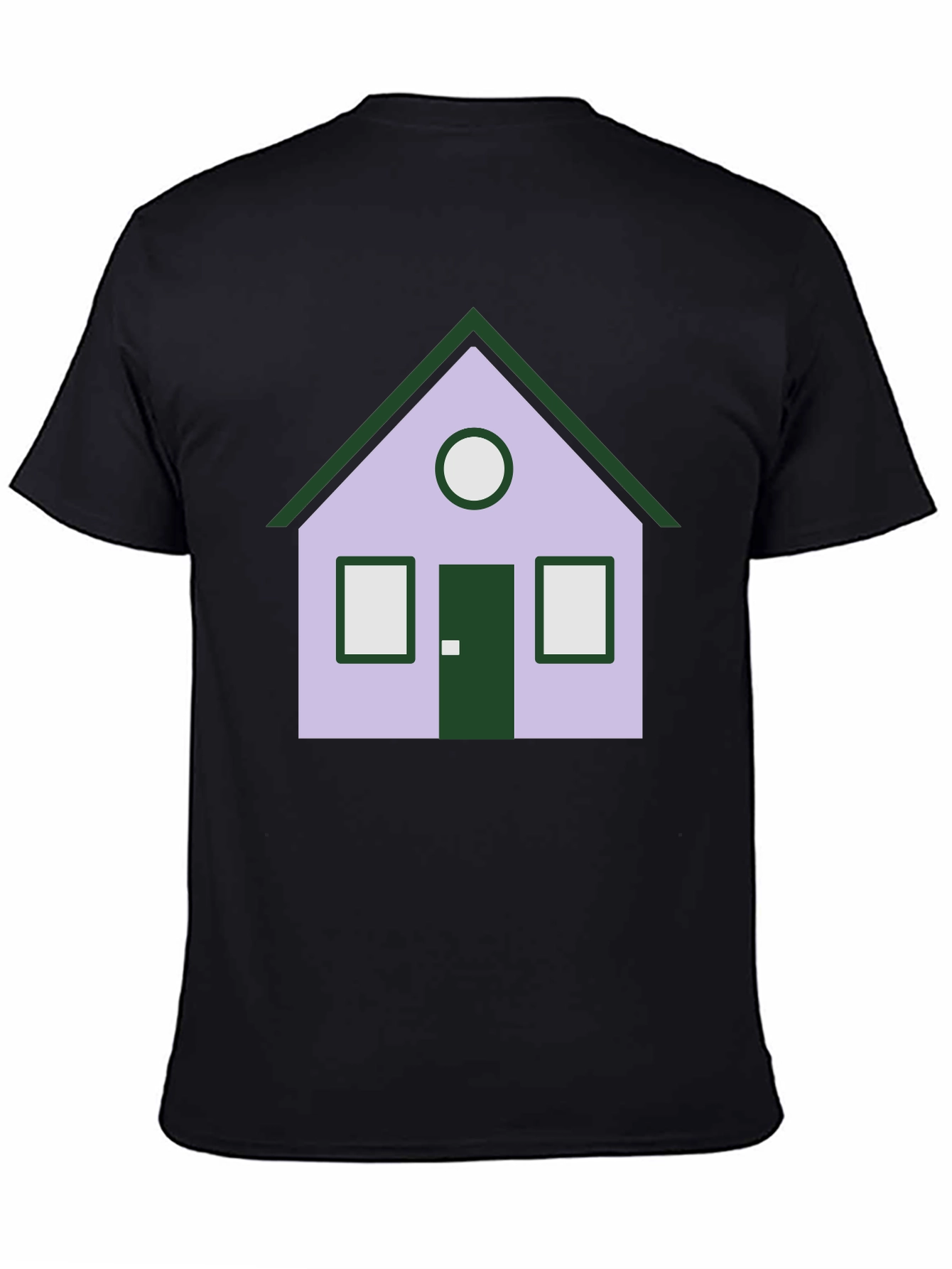 Black House Graphic Tee - Unique Design, Black view 4