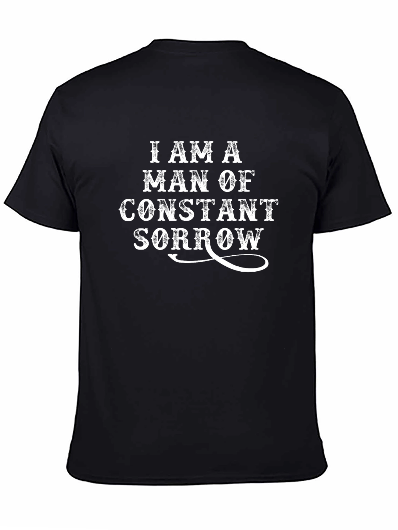Black I Am A Man of Constant Sorrow T-Shirt view 4
