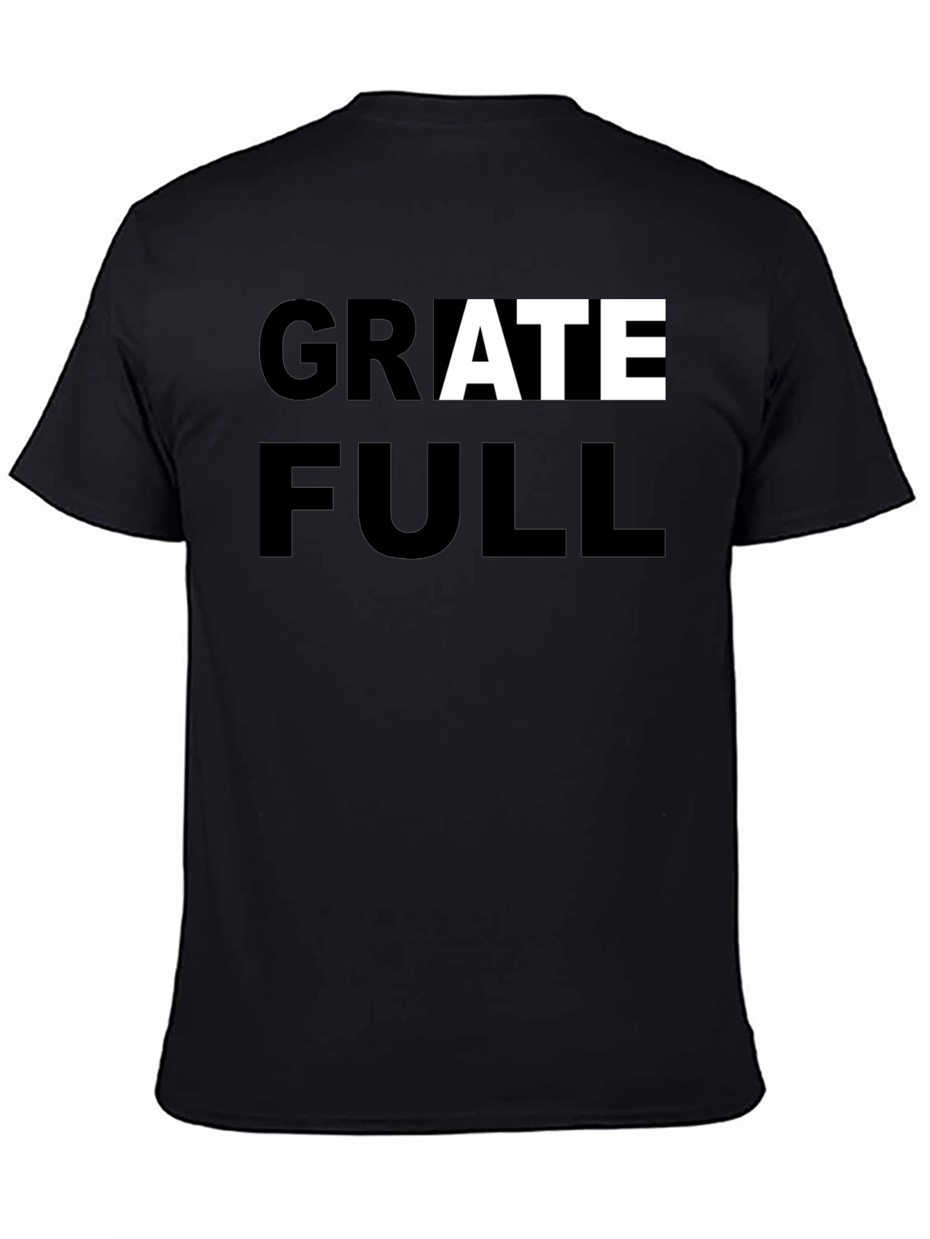 Black Grateful Graphic Tee - Stylish Comfort view 4