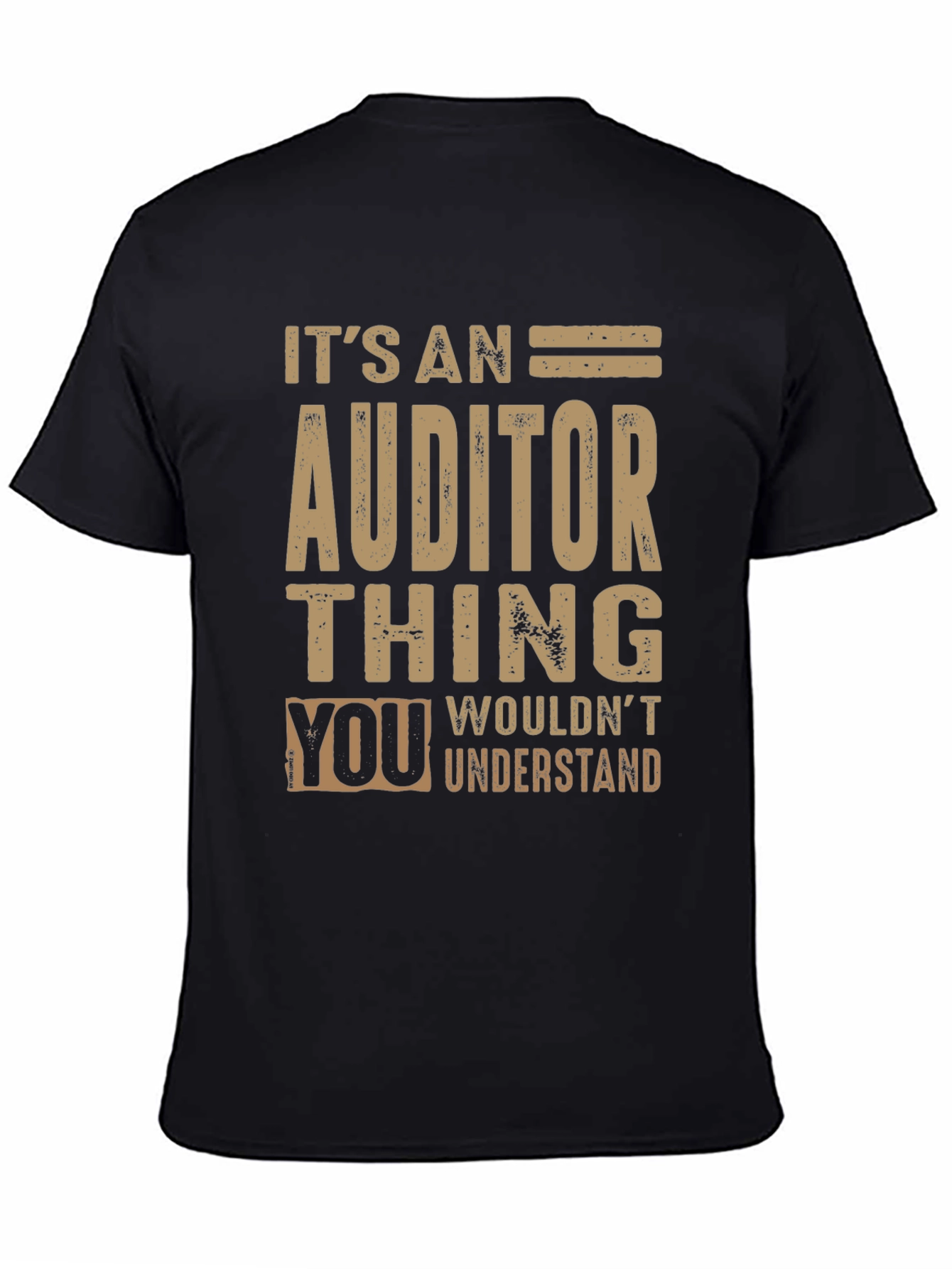 Black Auditor Thing T-Shirt Funny Accountant Tee view 4