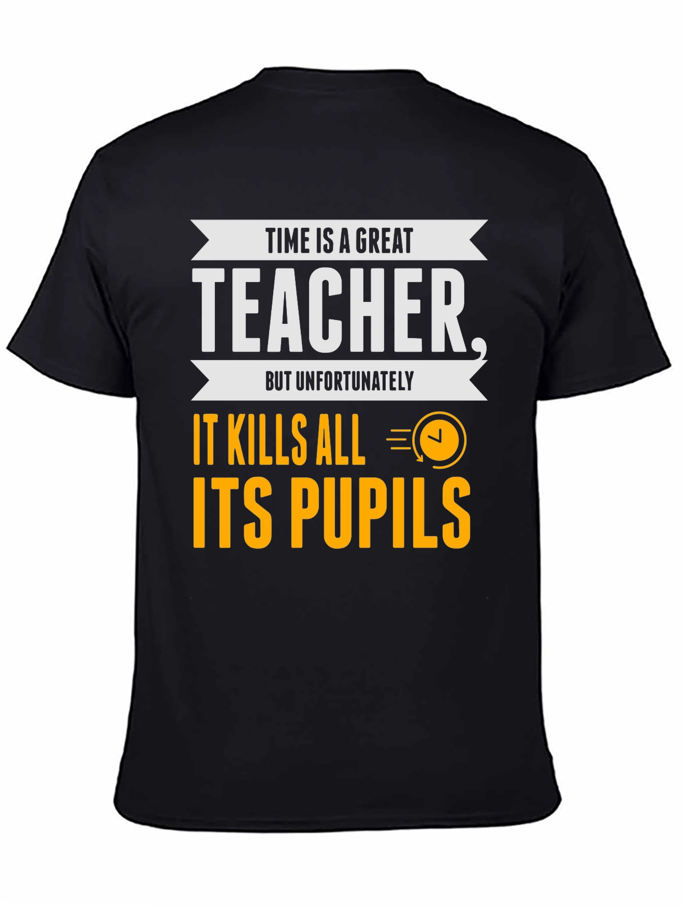 Black Time is a Great Teacher Graphic Tee view 4