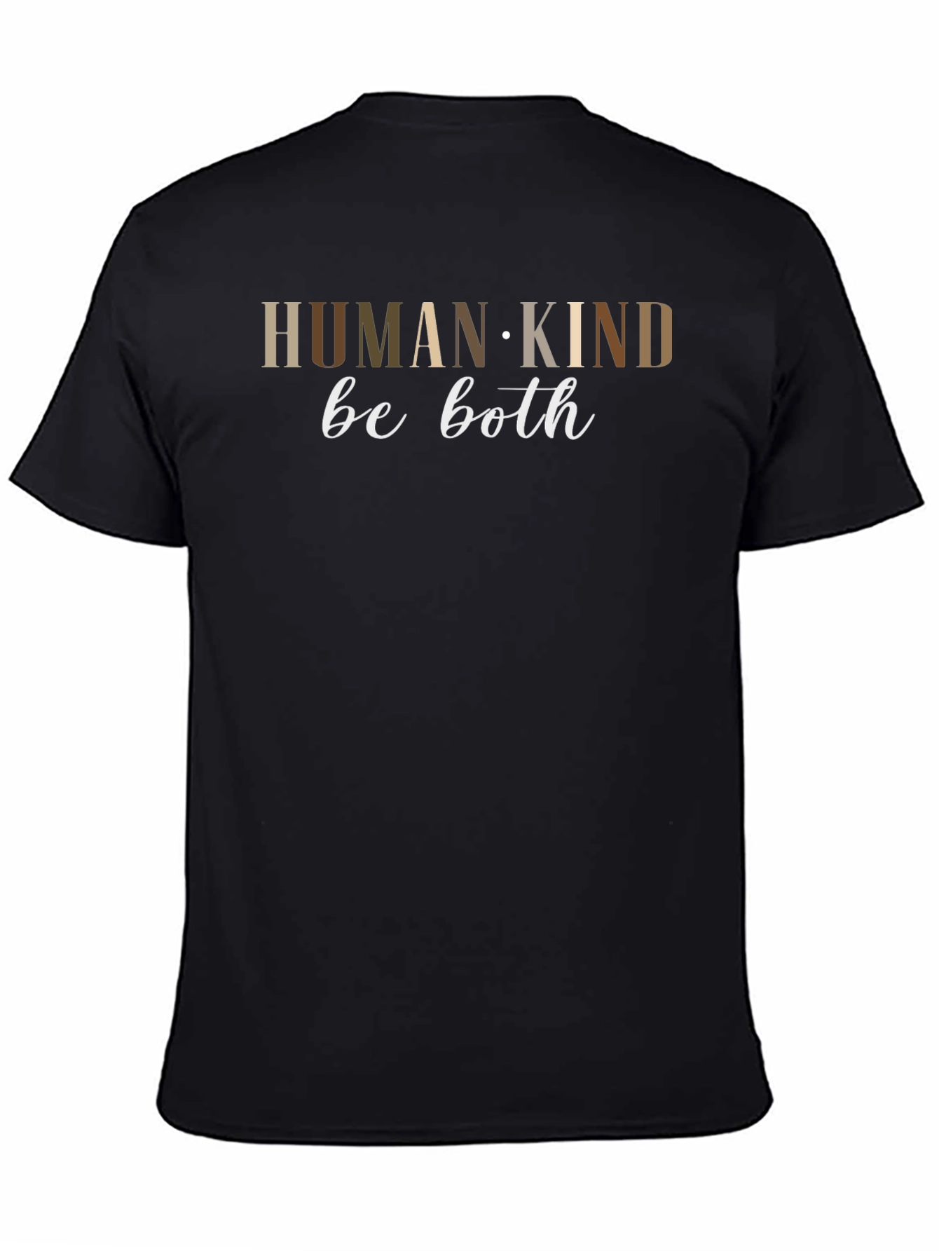 Black Humankind Be Both Graphic T-Shirt view 4