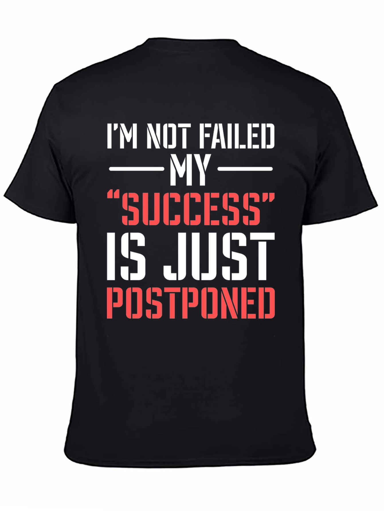 Black I'm Not Failed Black Graphic Tee view 4