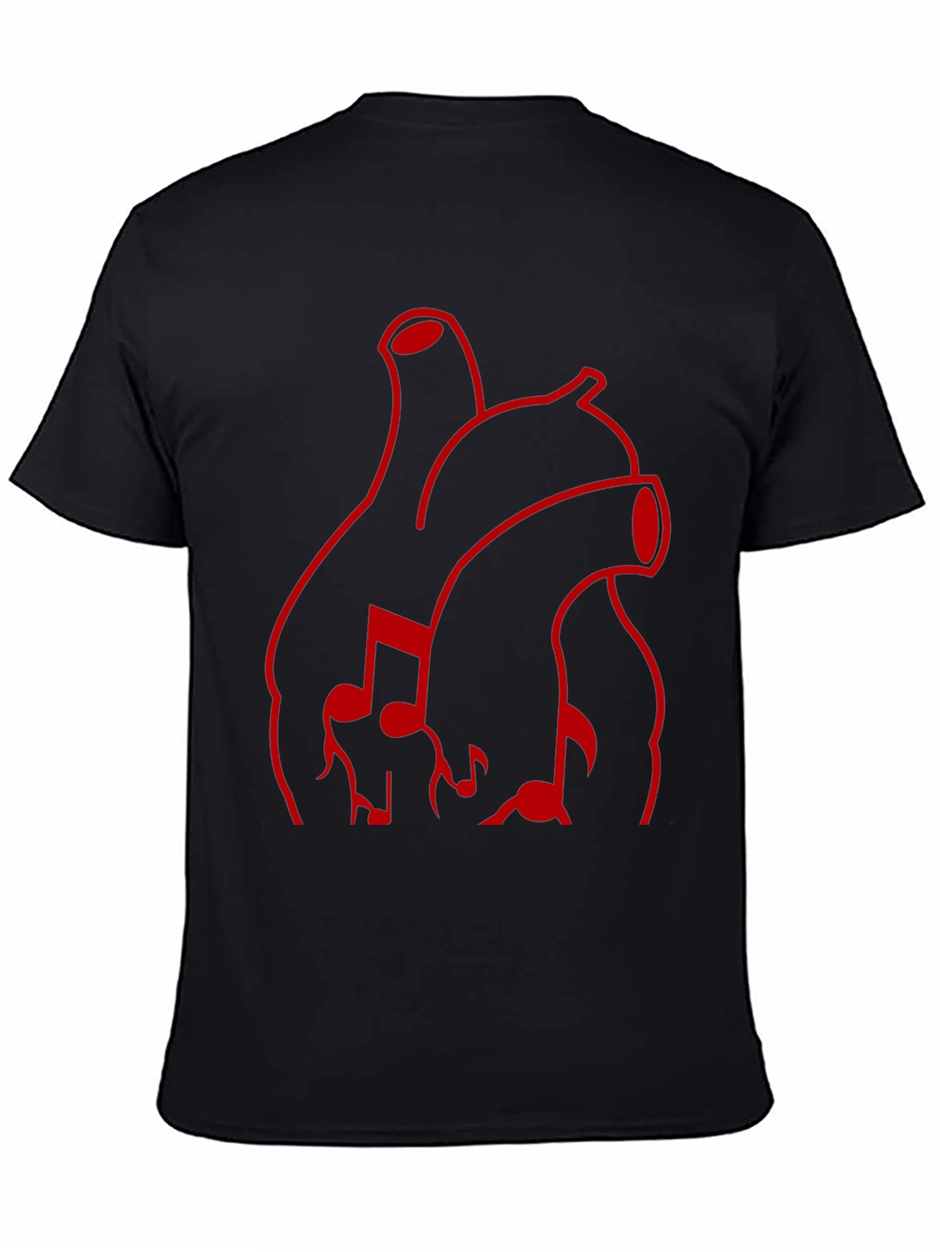 Black Musical Heartbeat Graphic Tee view 4