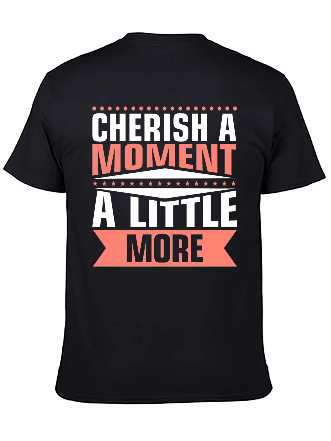 Black Cherish a Moment Graphic T-Shirt view 4