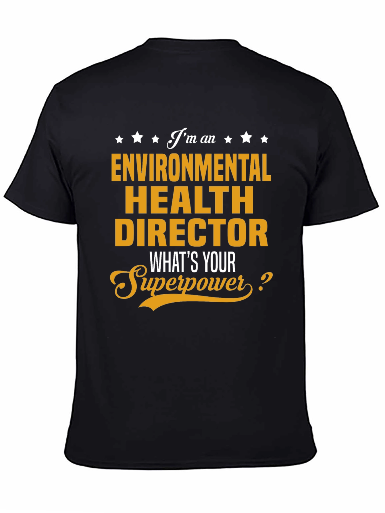 Black Environmental Health Director Superpower T-Shirt view 4