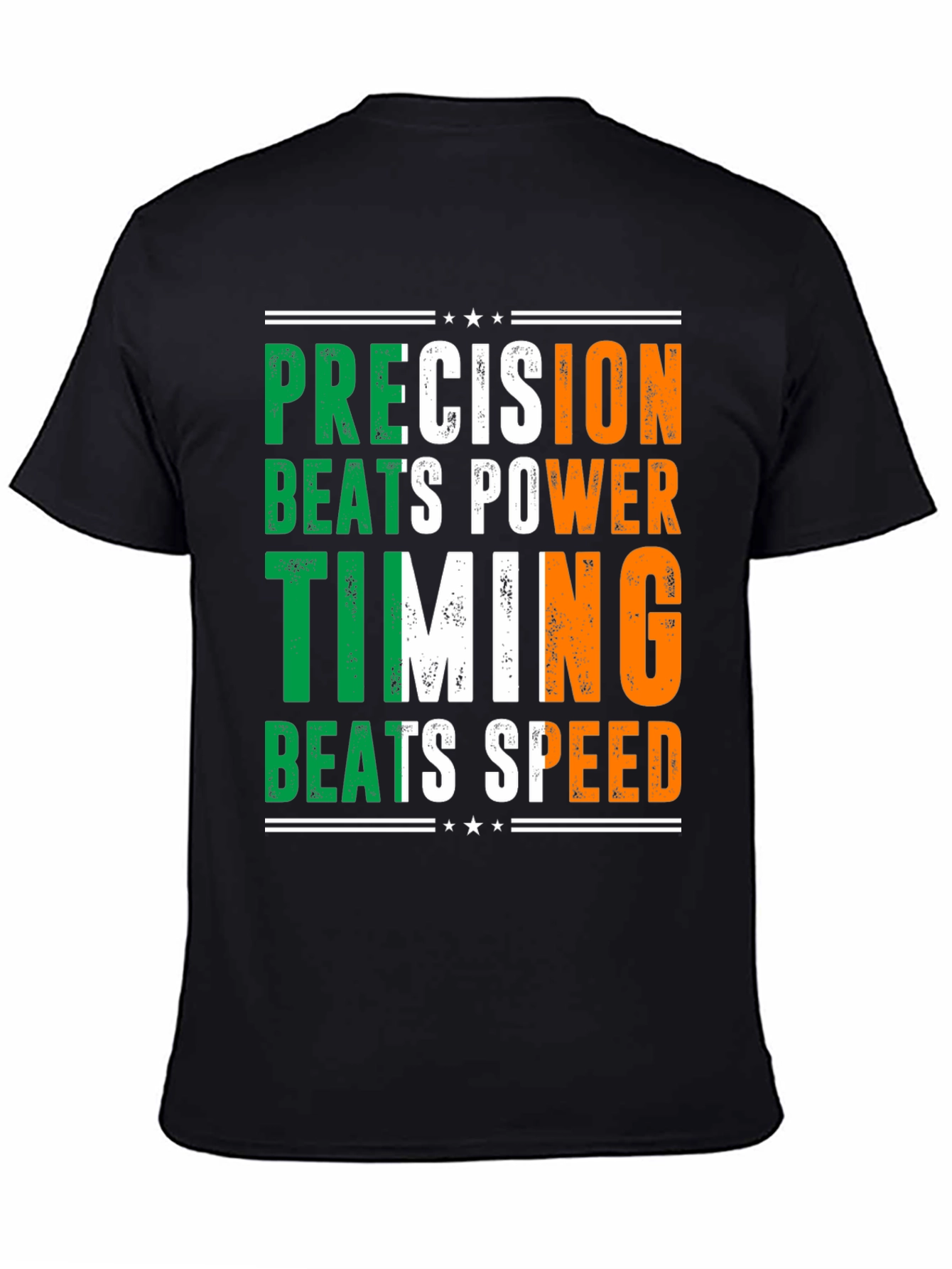 Black Precision Beats Power Timing Shirt view 4