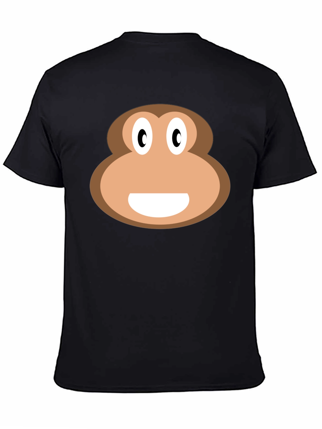 Black Monkey Face Graphic T-Shirt - Fun & Casual view 4