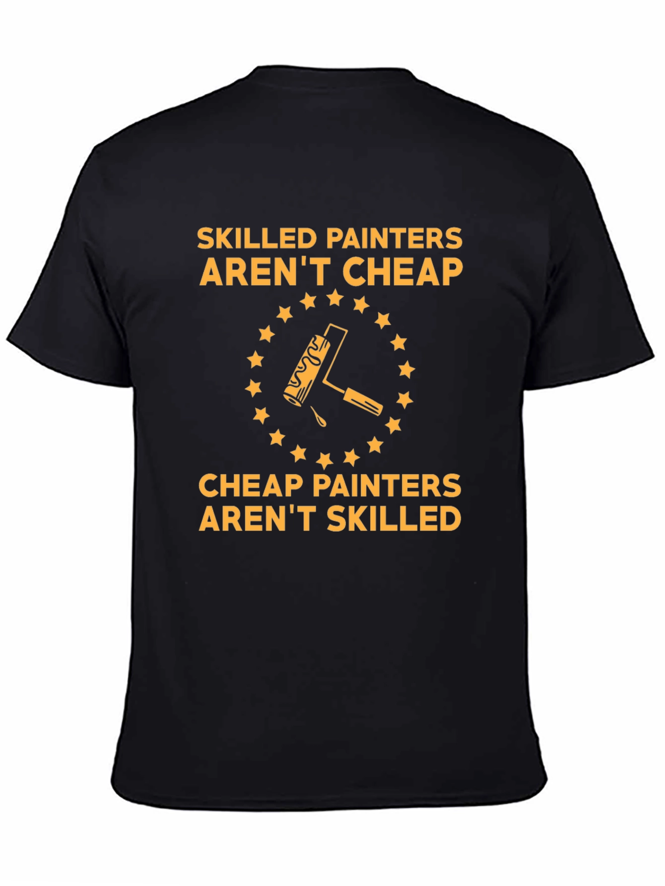 Black Skilled Painters T-Shirt Funny Painter Gift view 4