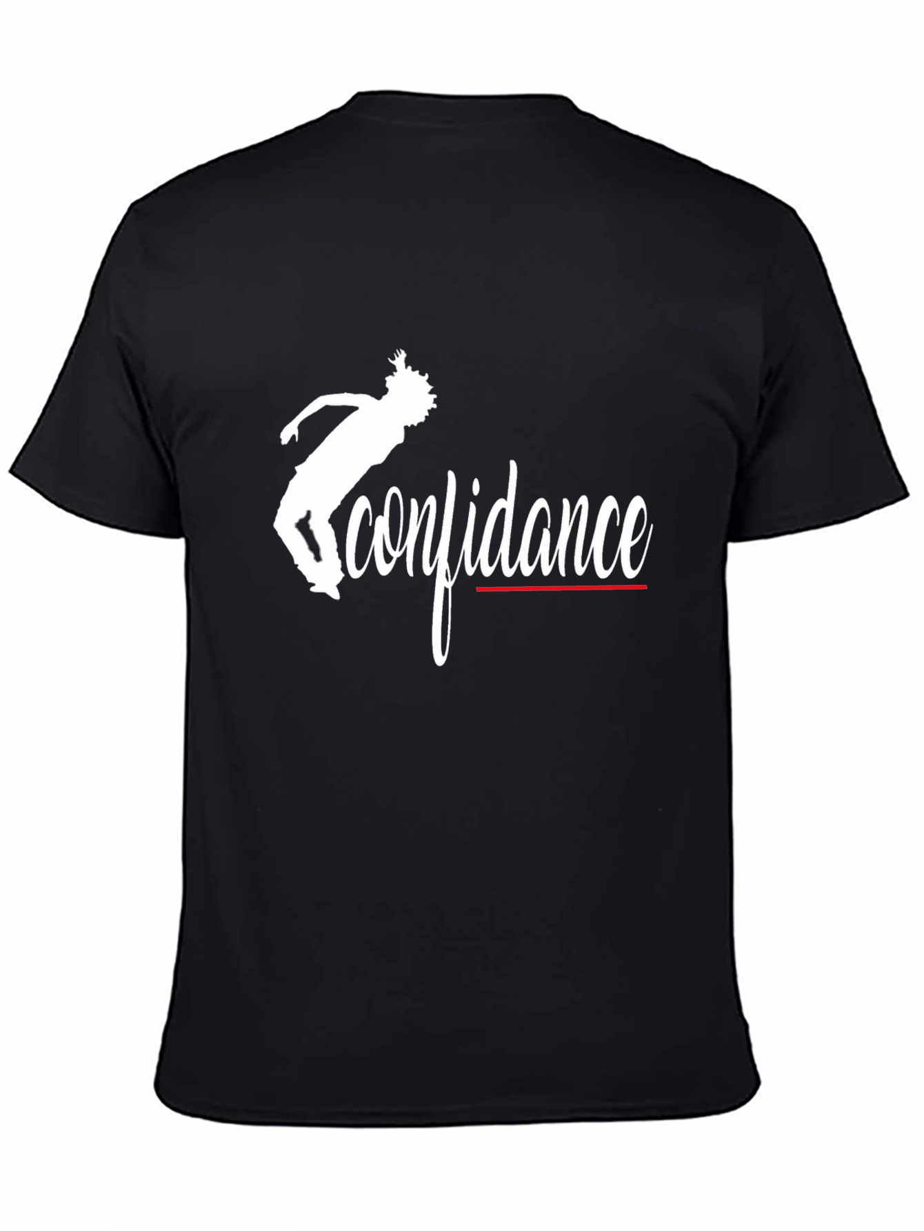 Black Confidence Graphic T-Shirt - Stylish Cotton Tee view 4
