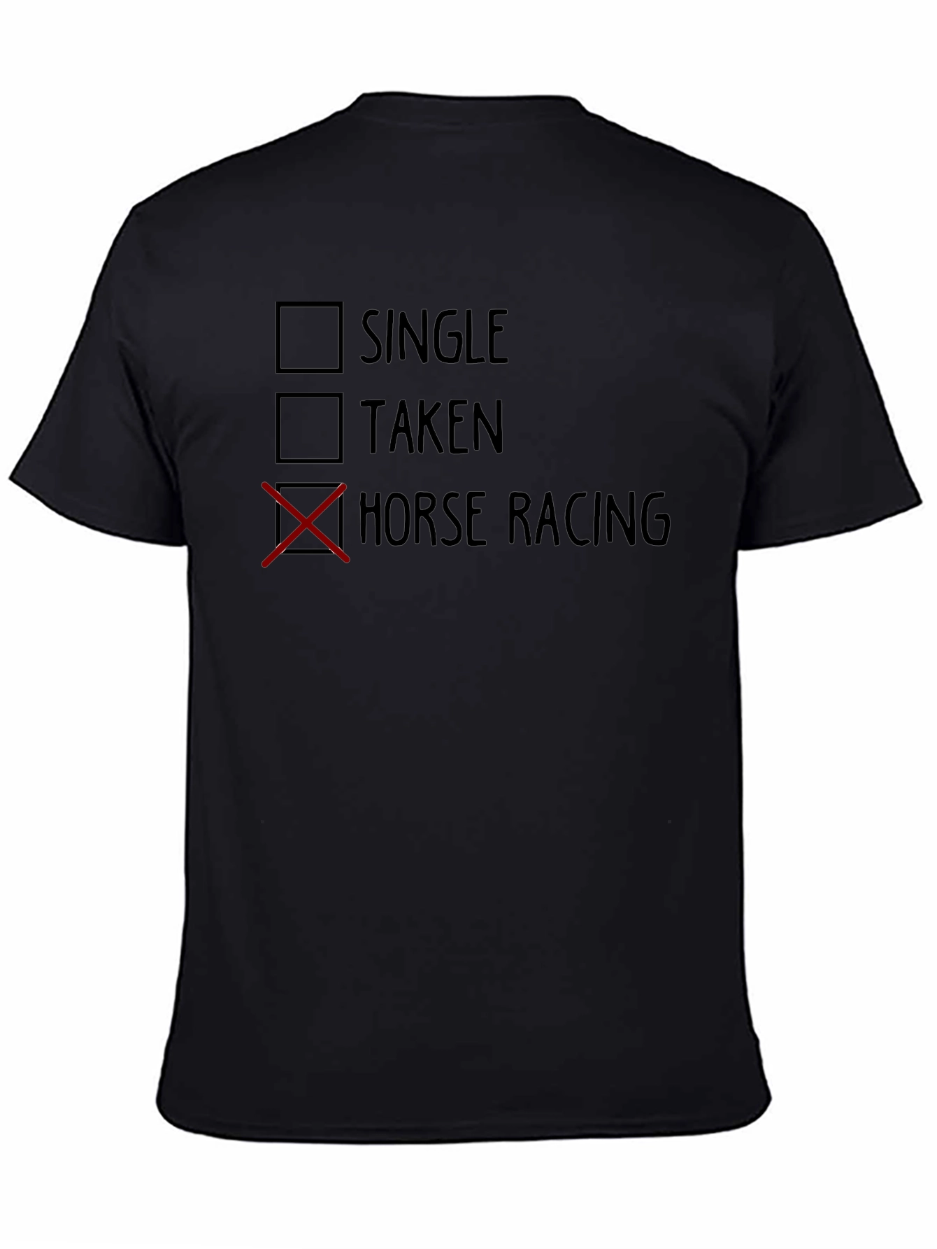 Black Horse Racing Choice T-Shirt view 4