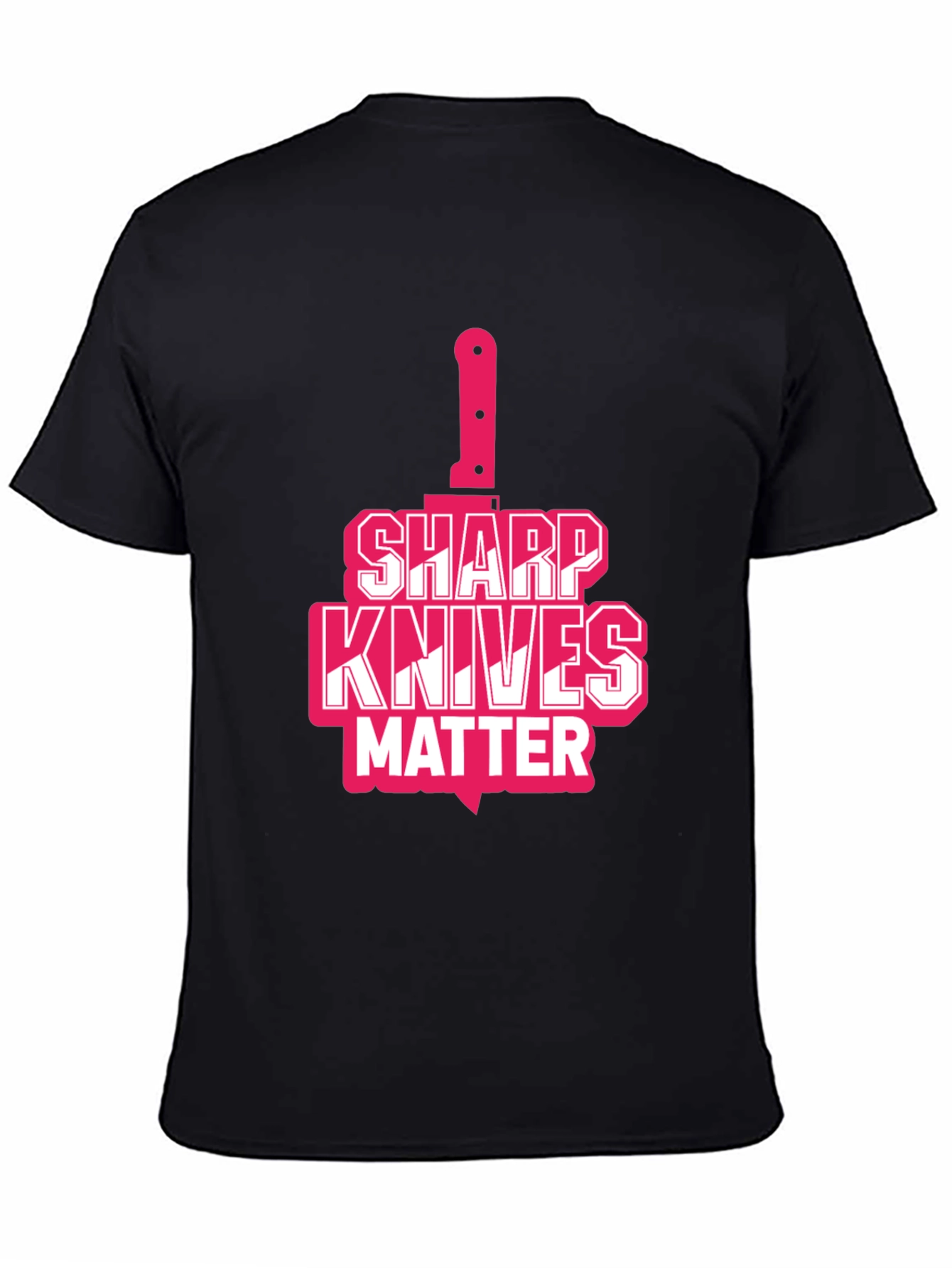 Black Sharp Knives Matter Graphic T-Shirt view 4